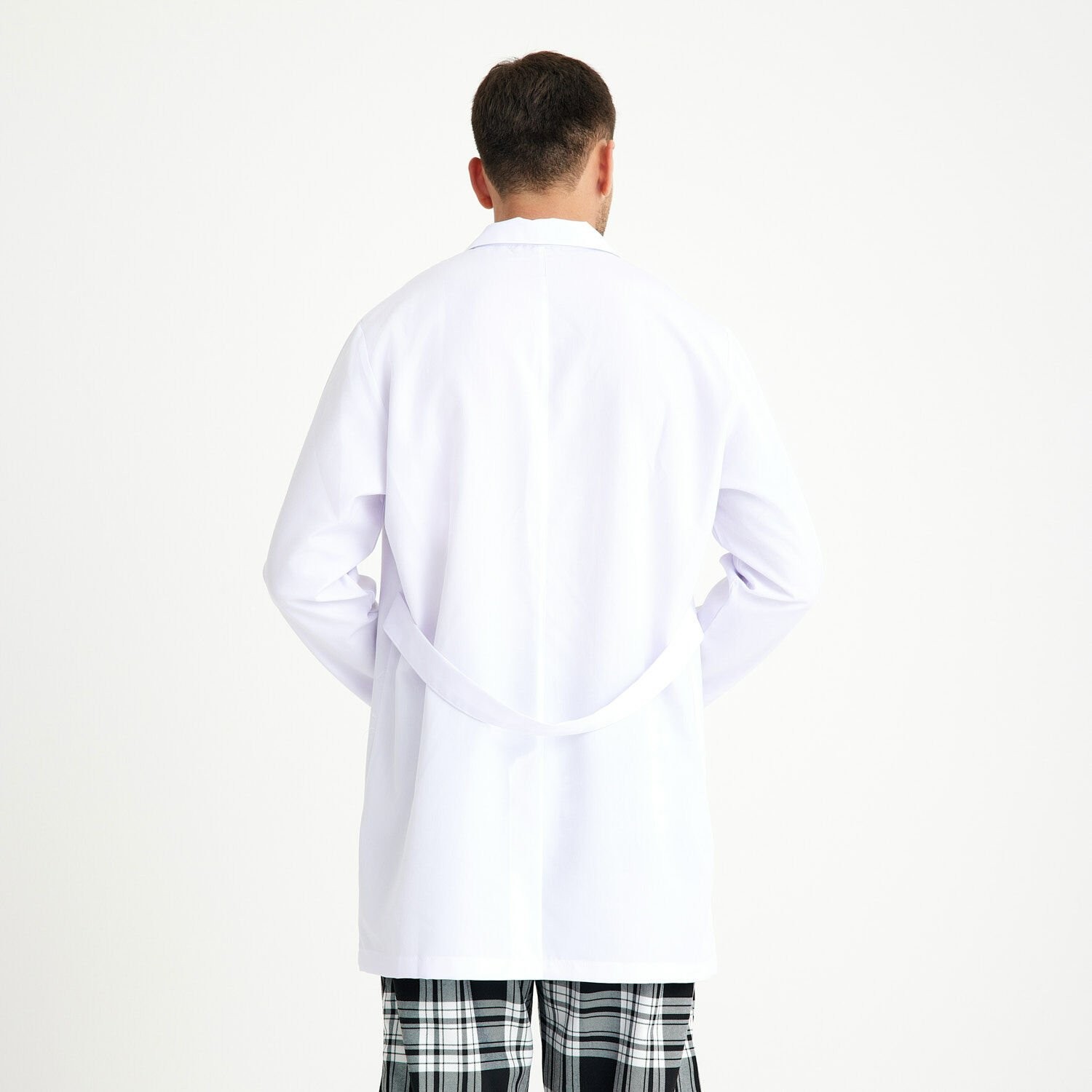 Beyaz Erkek Doktor iş önlüğü