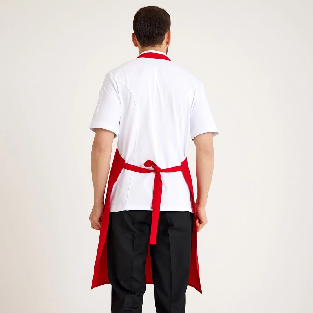 Kırmızı Geniş Kuşak Askılı Önlük