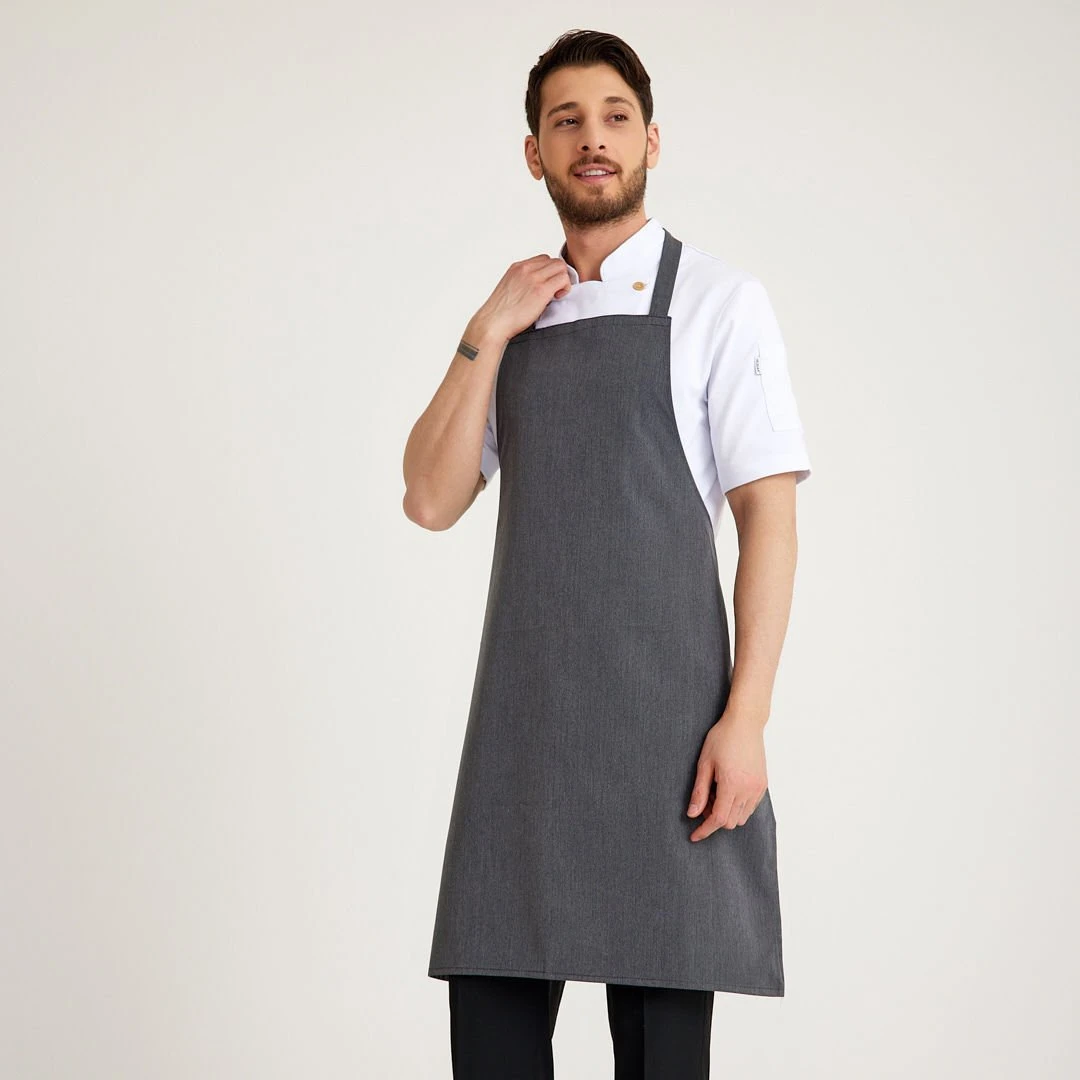 Füme Geniş Kuşak Askılı Önlük