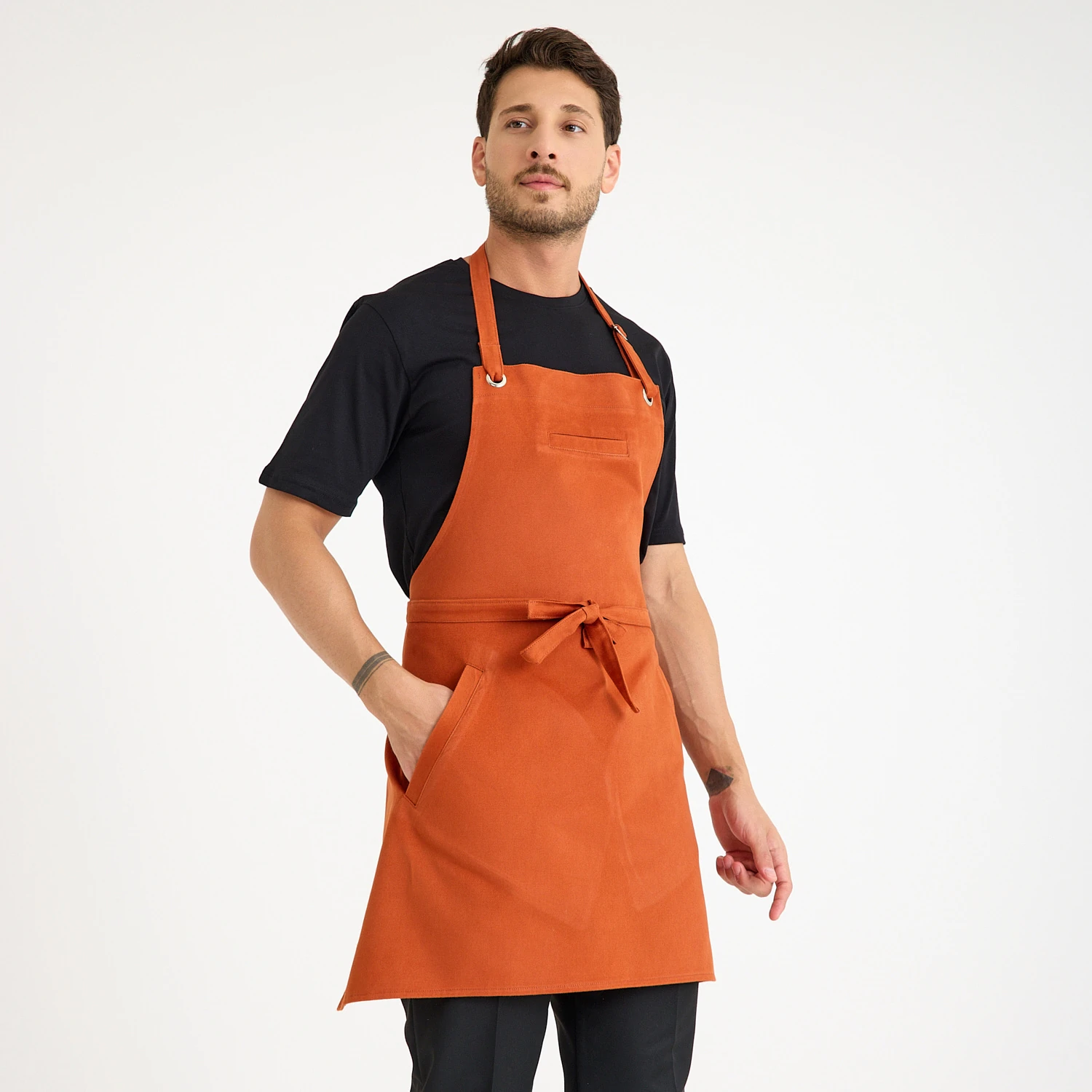 Turuncu Cepli Kot Önlük