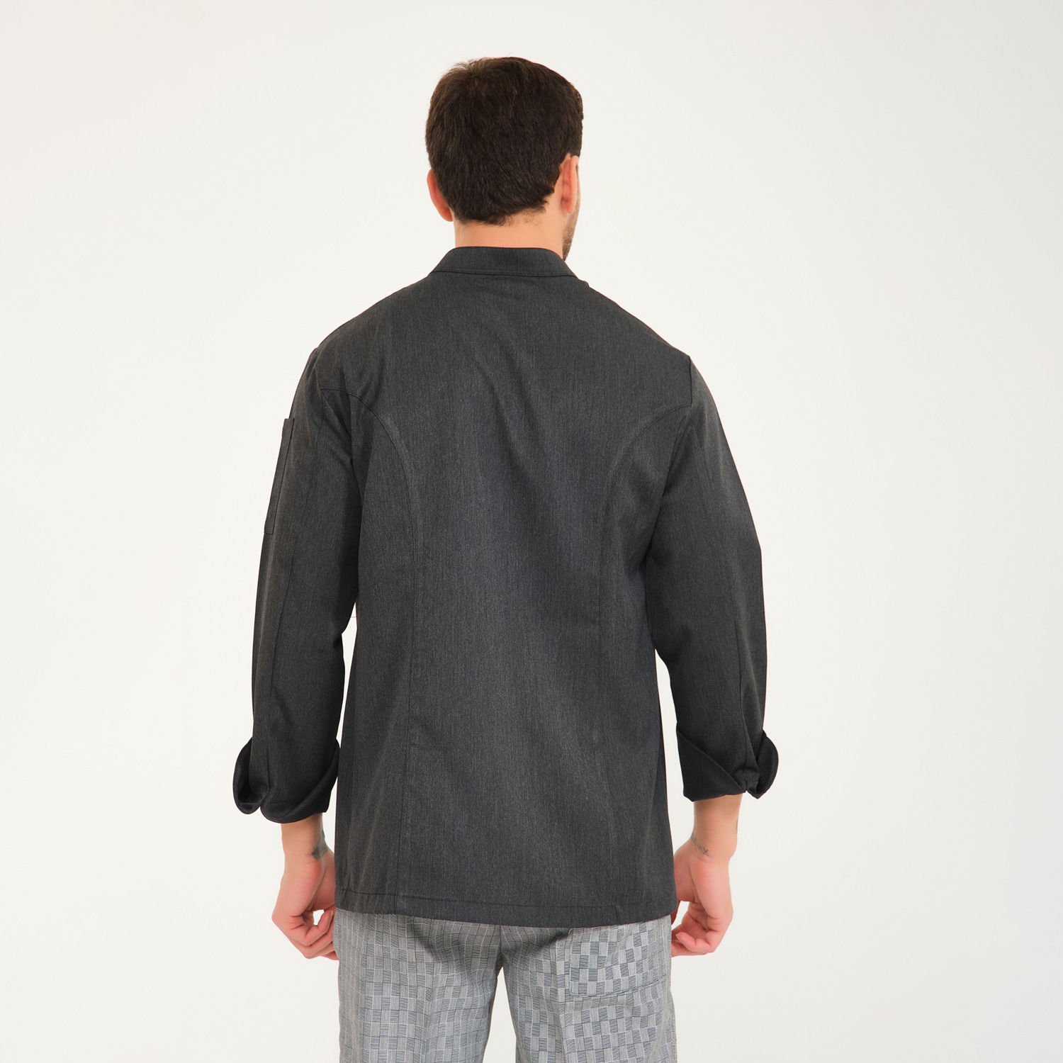 Gabardin Aşçı Ceketi - Füme