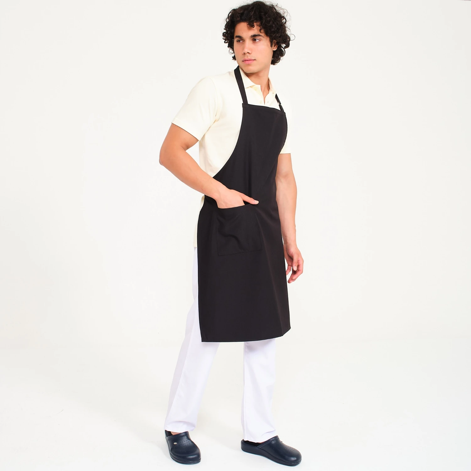 Siyah Cepli Askılı Önlük