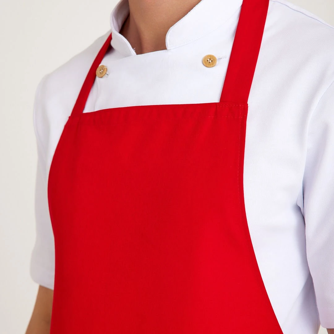 Kırmızı Geniş Kuşak Askılı Önlük
