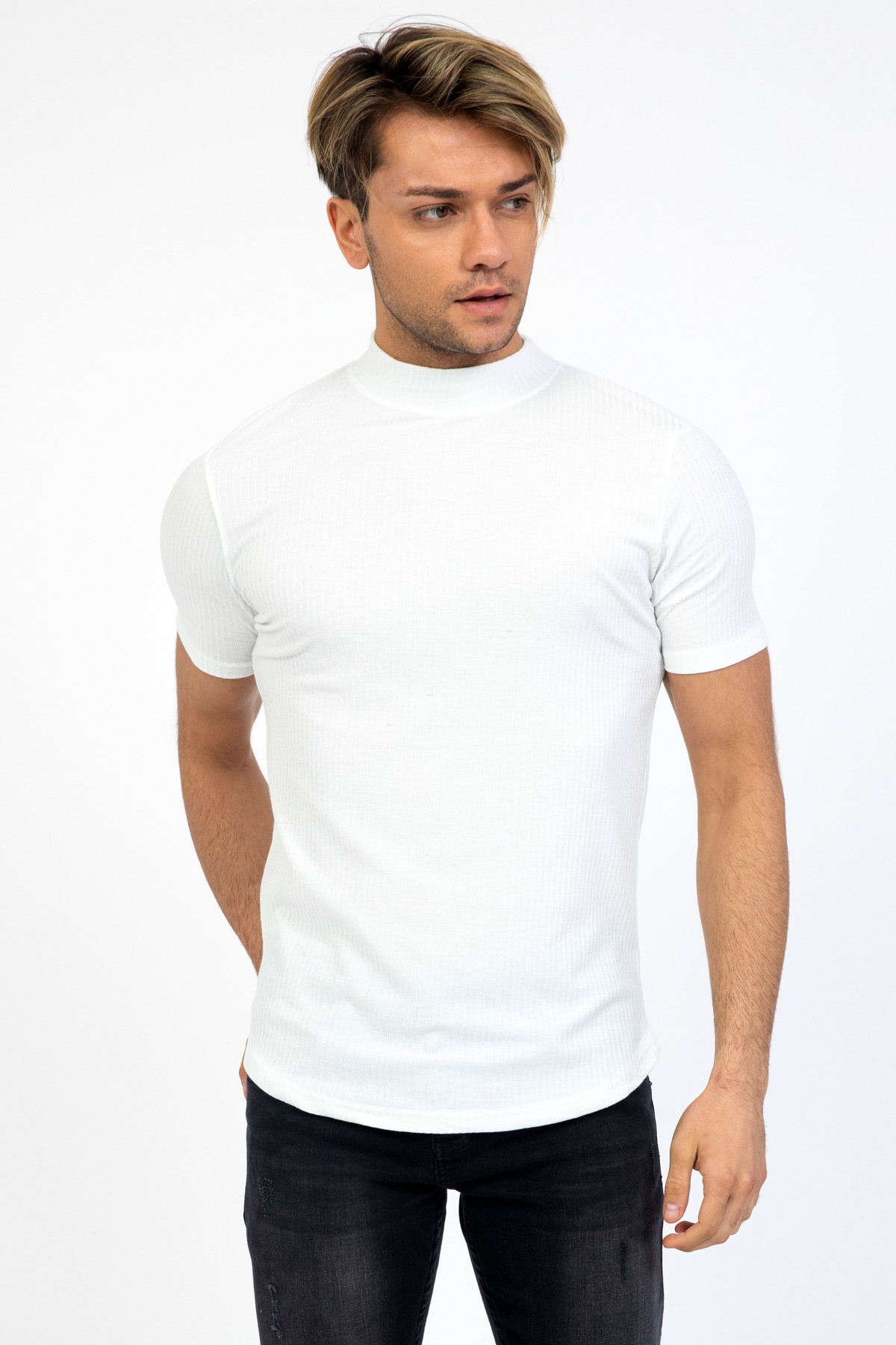 Erkek Kısa Kollu Balıkçı T-Shirt