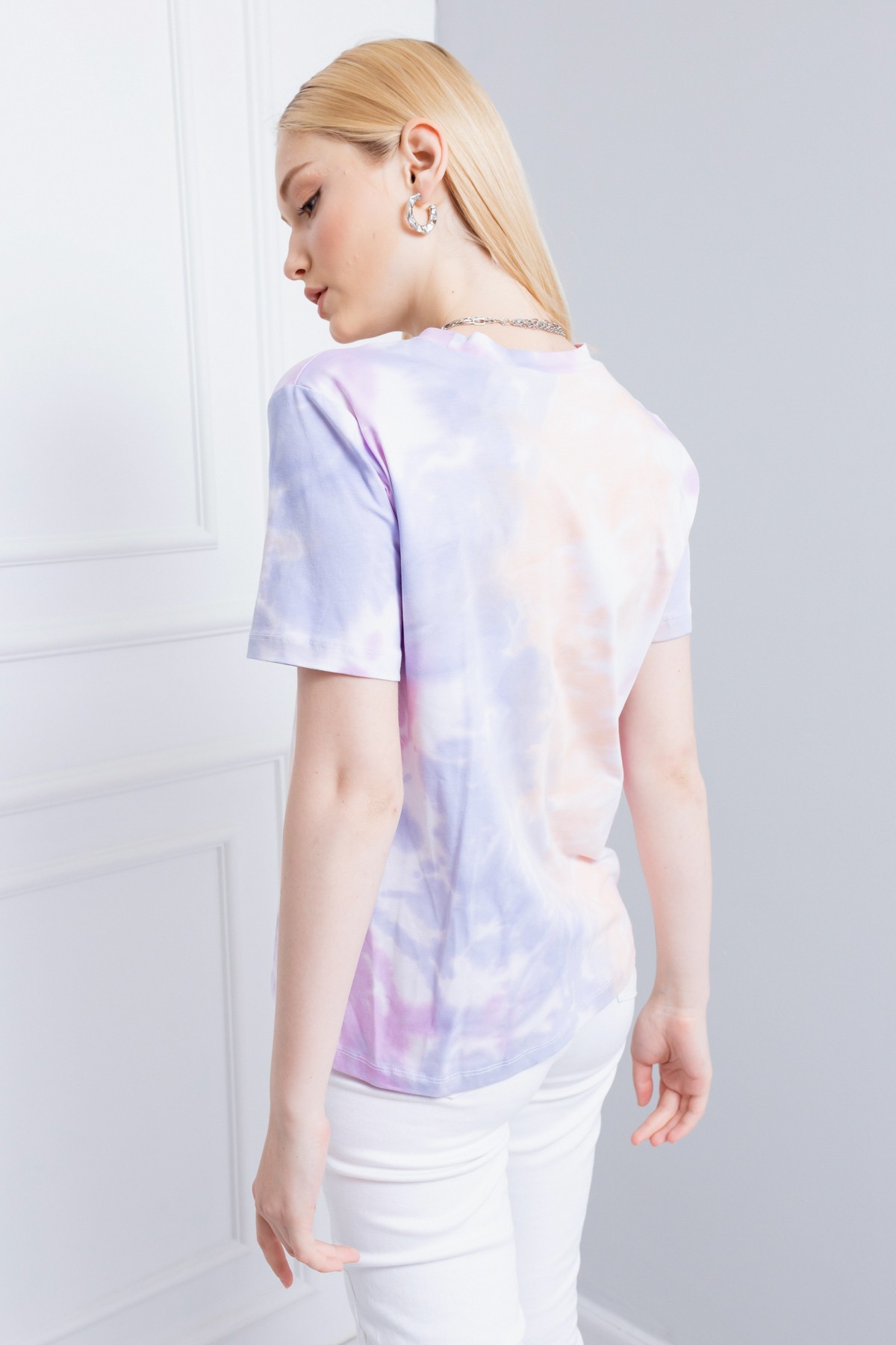 Kadın Batik Desenli T-Shirt