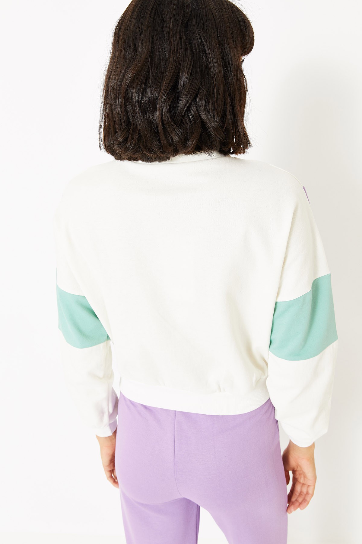 Kadın Yarım Fermuarlı Sweatshirt