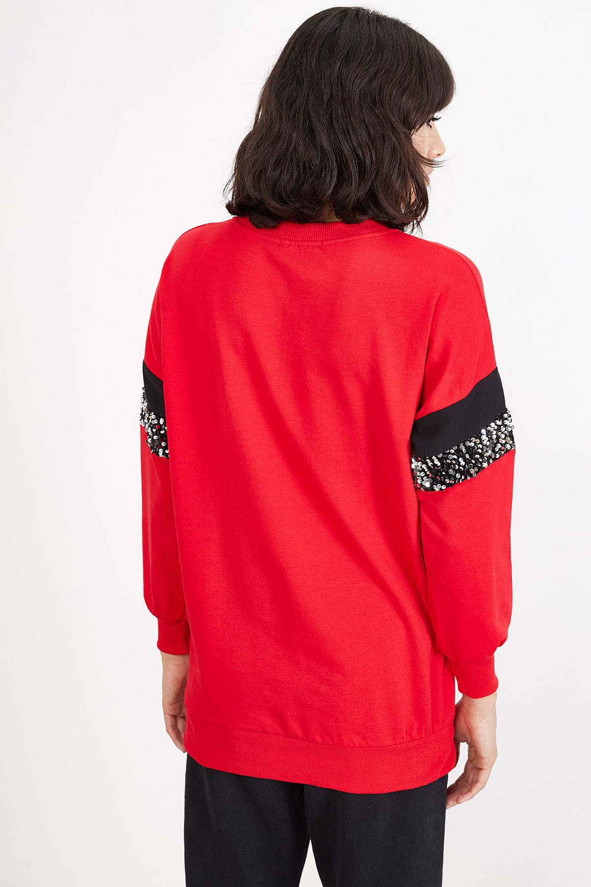 Kadın Payet Detaylı Sweatshirt