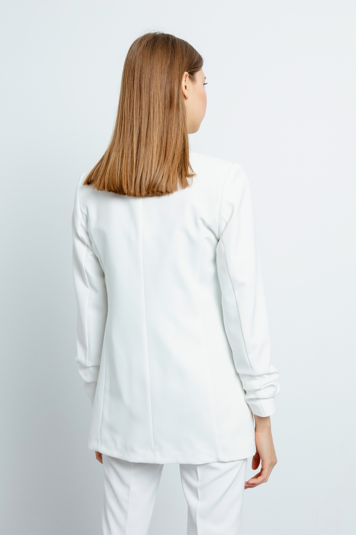Kadın Blazer Ceket - Beyaz