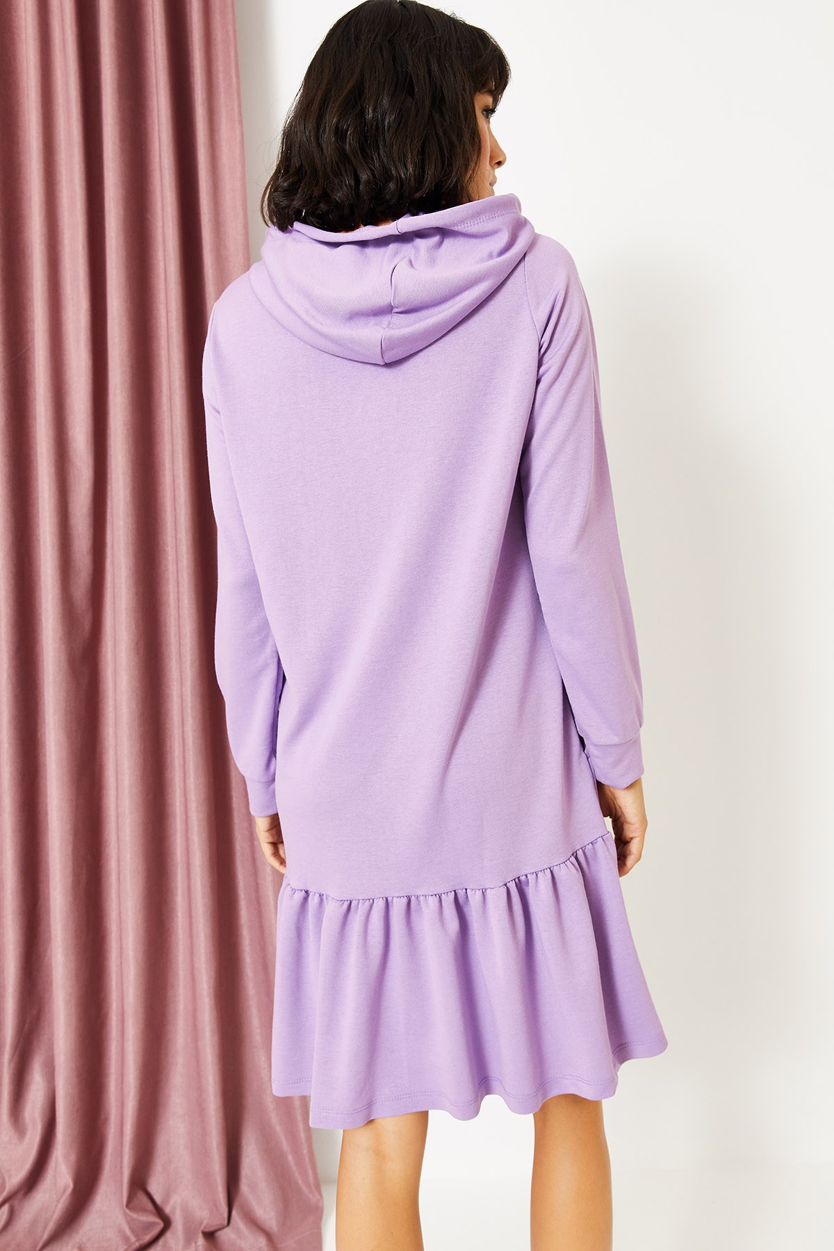 Kadın Kapüşonlu Sweat Elbise