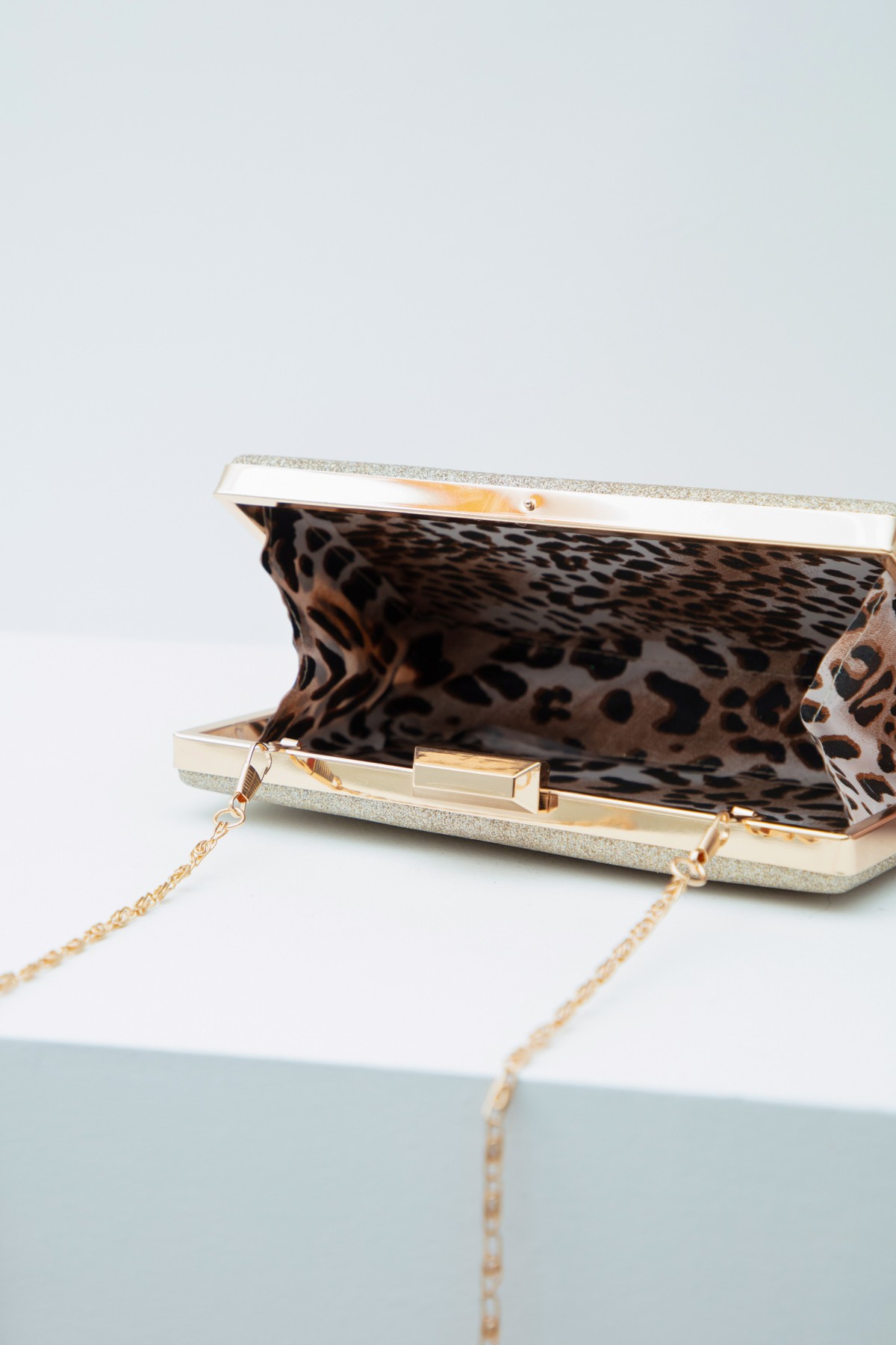 Kadın Simli Clutch Abiye Çanta