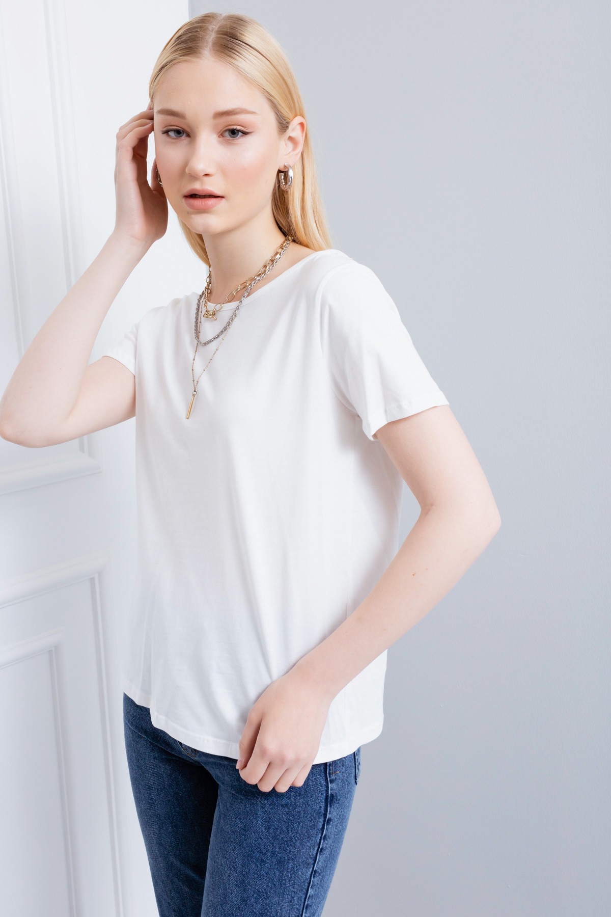 Kadın Dantelli T-Shirt