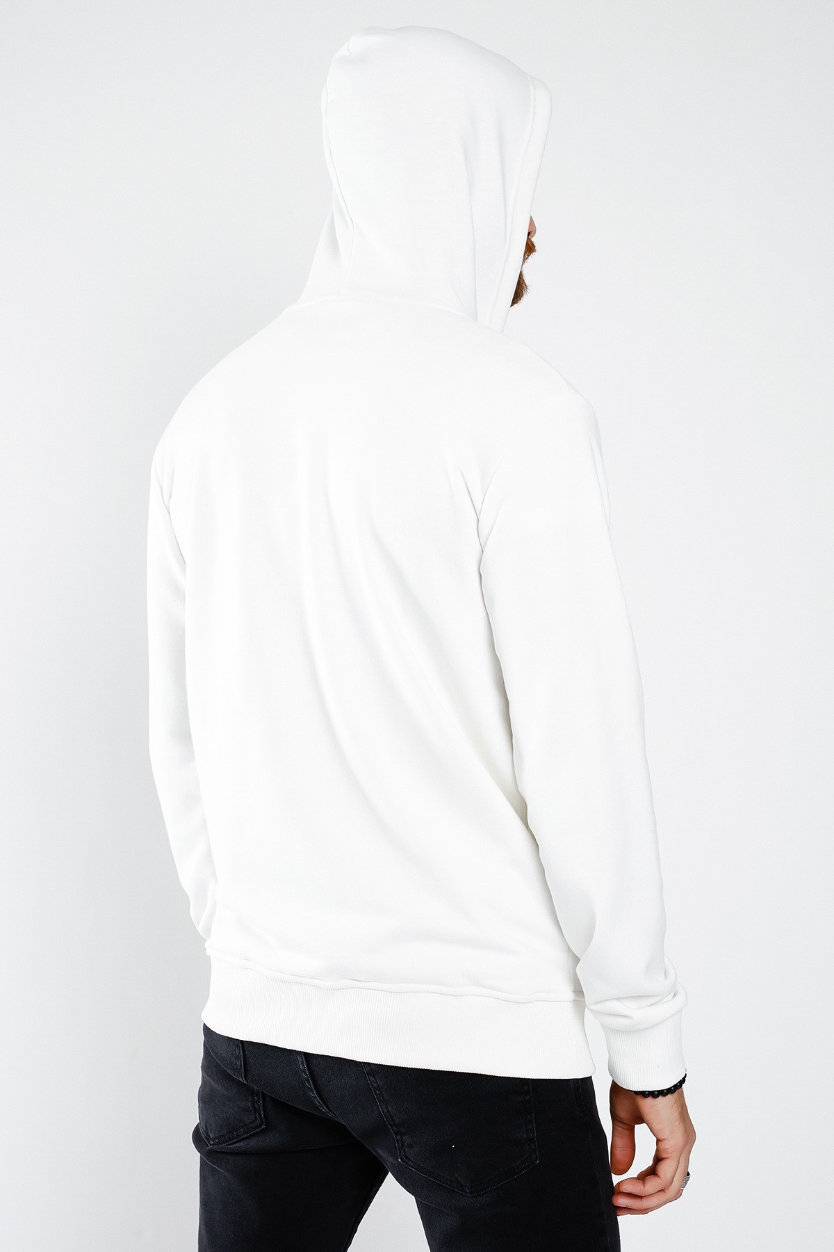 Erkek Fermuarlı Basic Sweatshirt