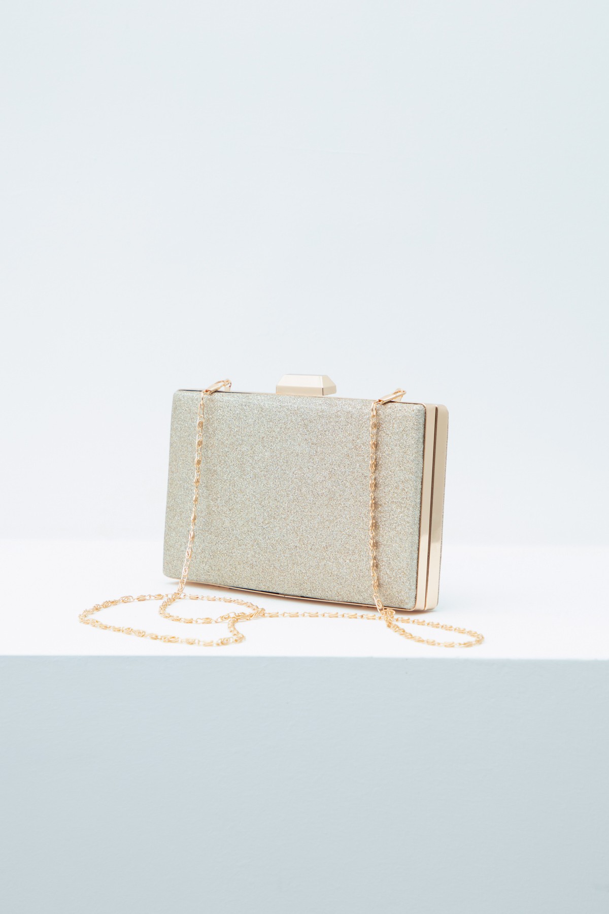 Kadın Simli Clutch Abiye Çanta