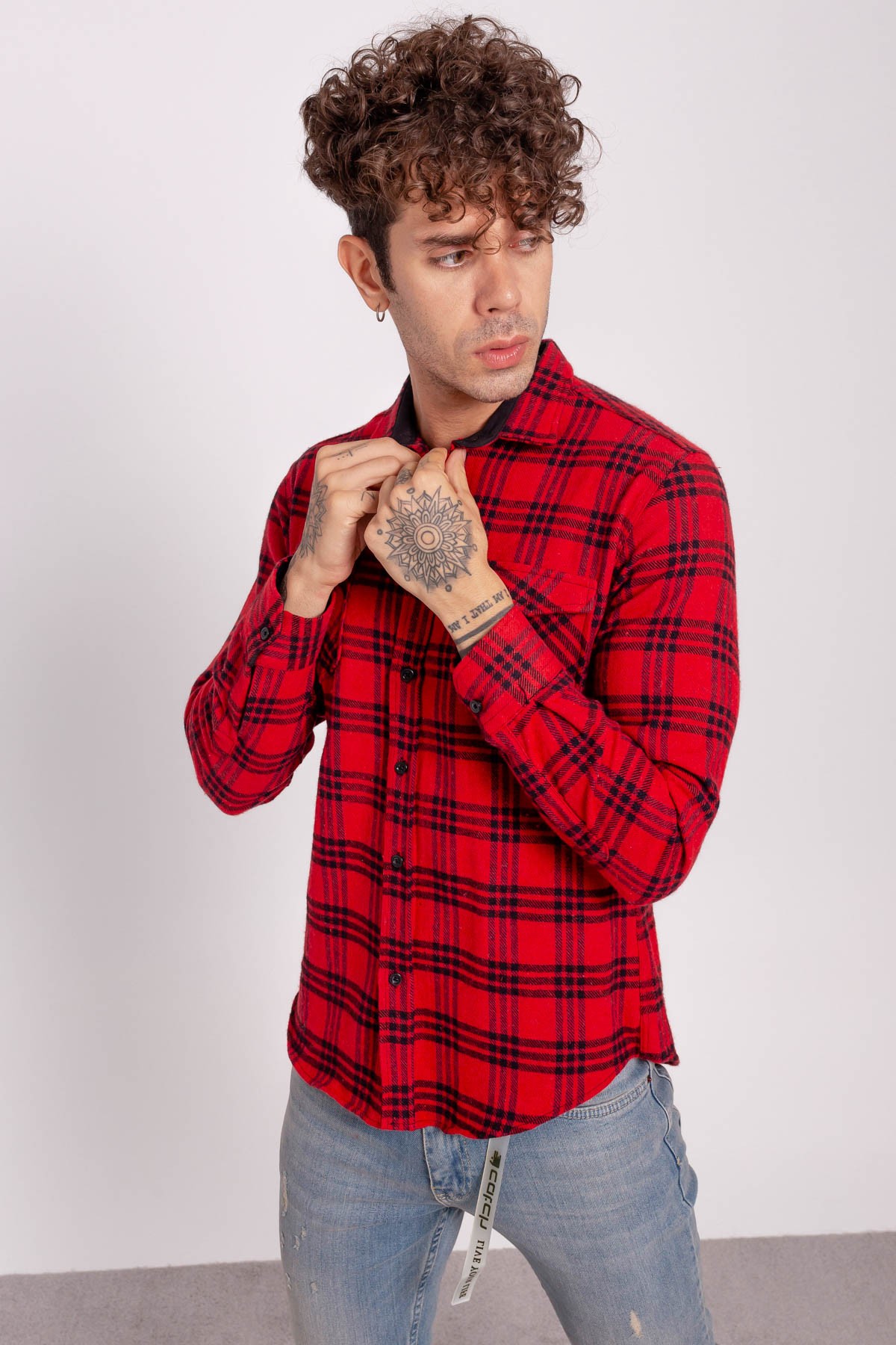 Erkek Slim Fit Oduncu Gömlek