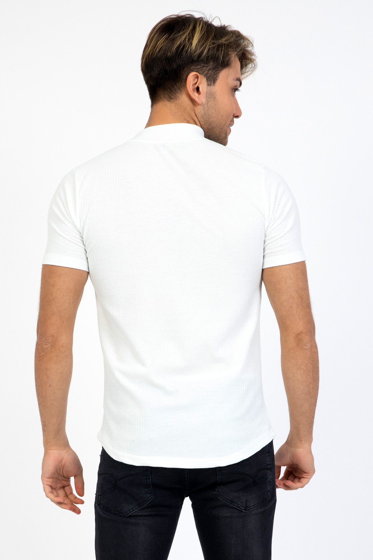 Erkek Kısa Kollu Balıkçı T-Shirt