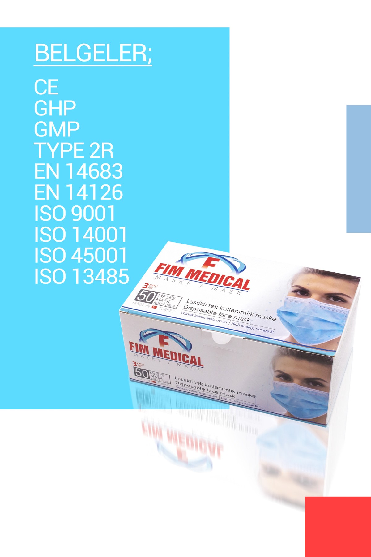 3 Katlı Cerrahi Maske
