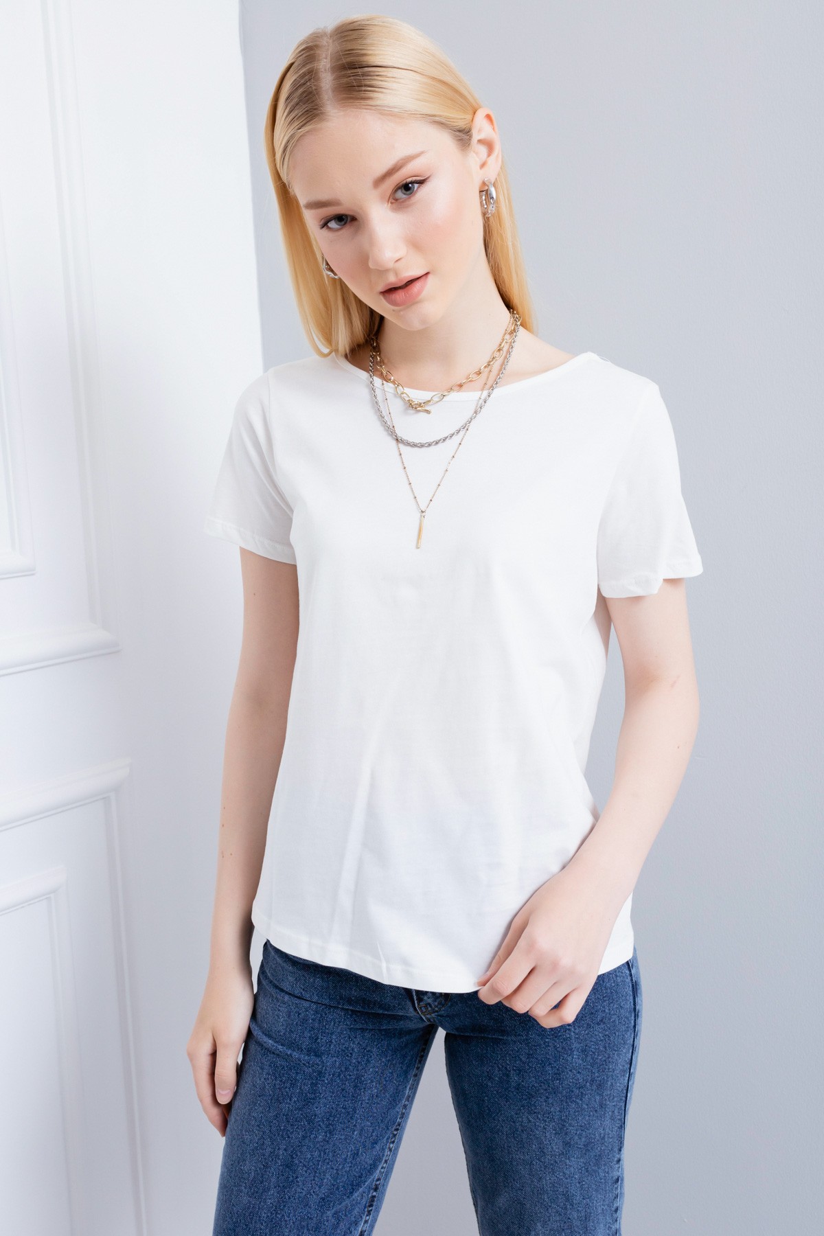 Kadın Dantelli T-Shirt