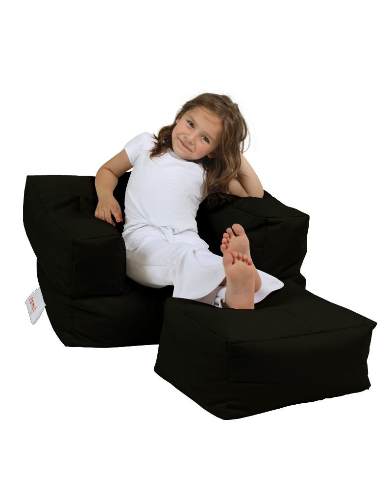 Pouf de jardin Kids Single Seat Pouffe - Black