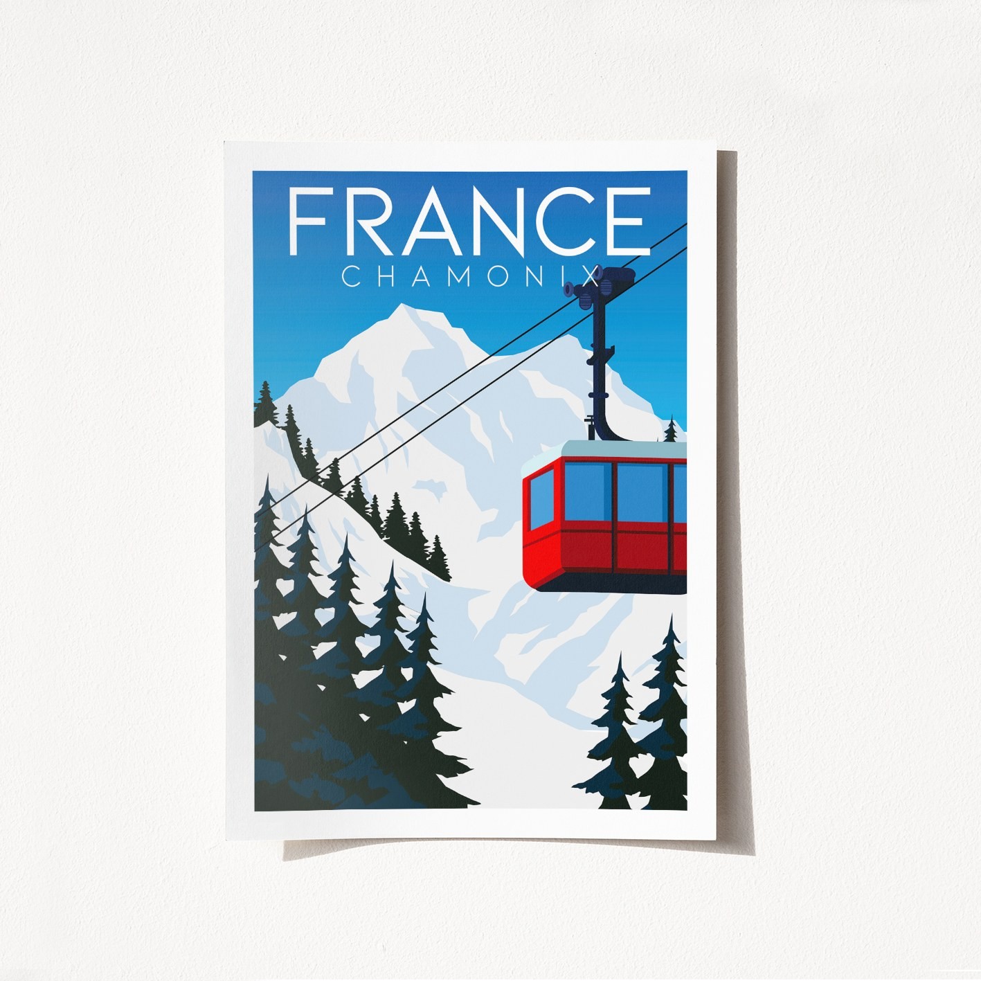 Affiche A3 Chamonix France - 1993