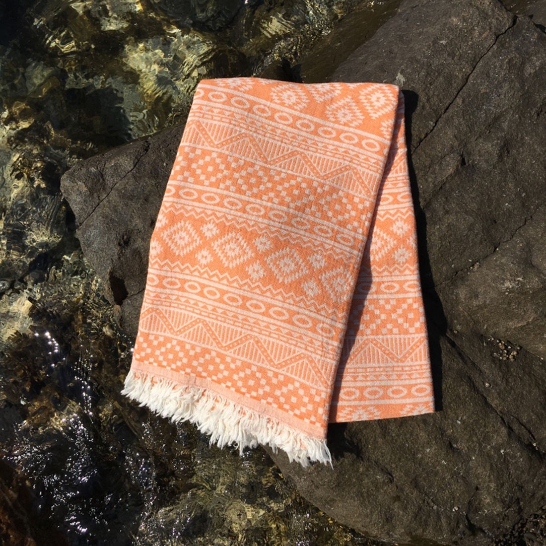 Fouta (serviette de plage) Cicim - Orange