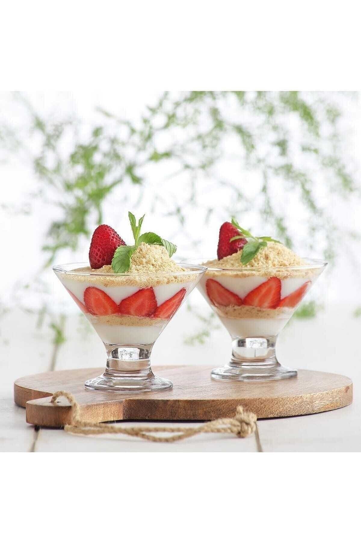 Glass Ice Cream Cup Set (6 Pieces) LV-CRE367