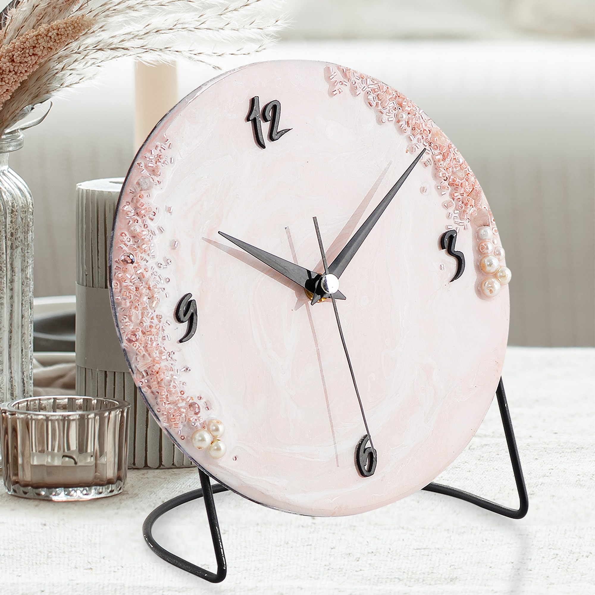 Horloge décorative Diverso - Rose