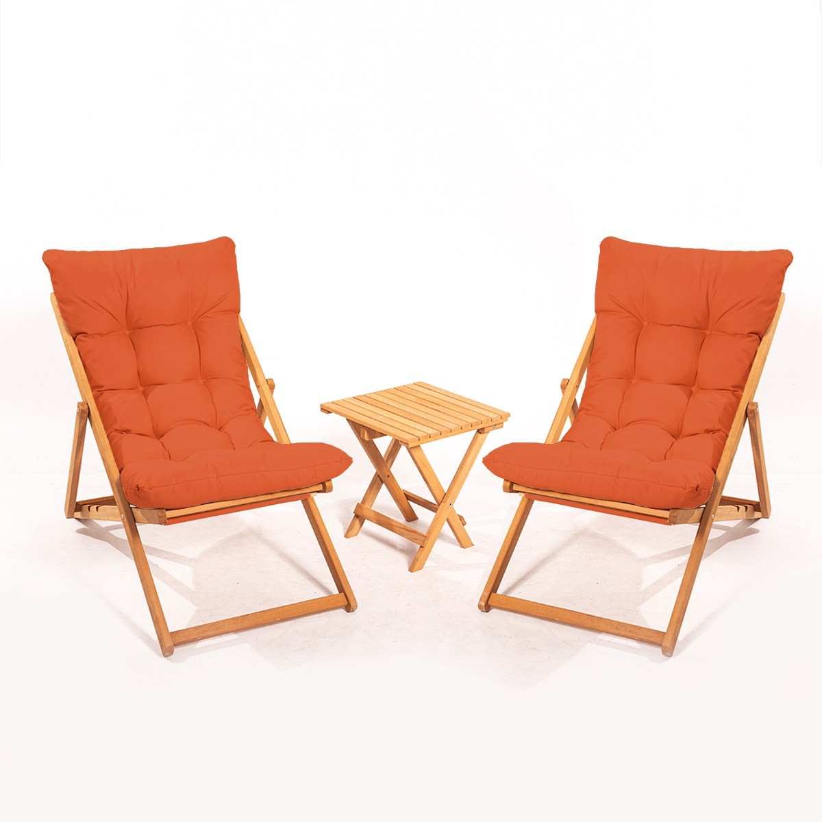 Ensemble de table et de chaises de jardin (3 pièces) MY005 - Orange
