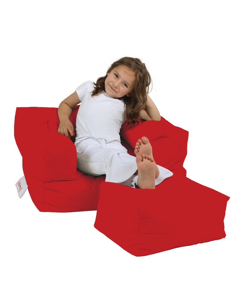 Pouf de jardin Kids Single Seat Pouffe - Red