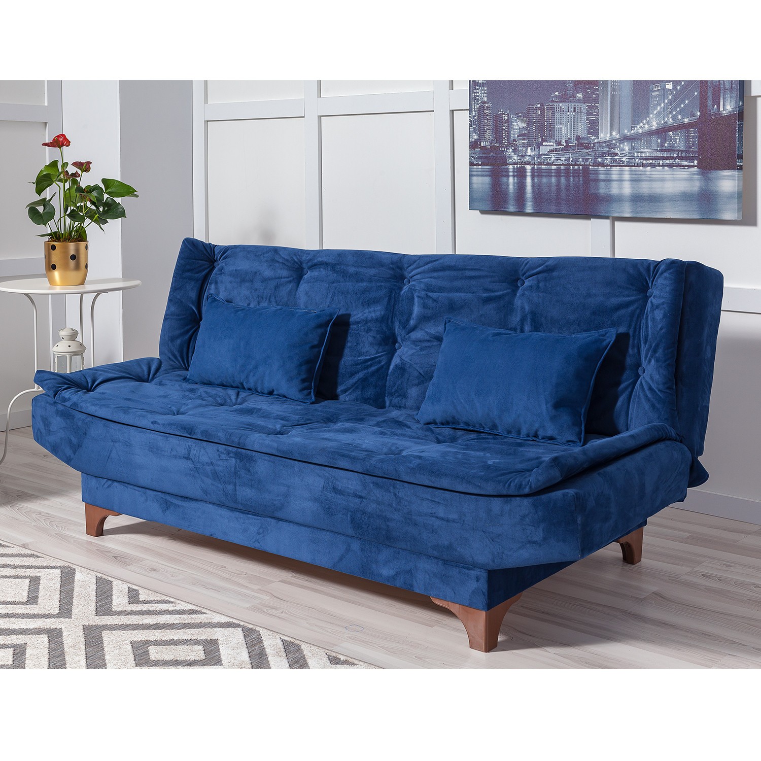 Canapé de 3 places Kelebek - Dark Blue