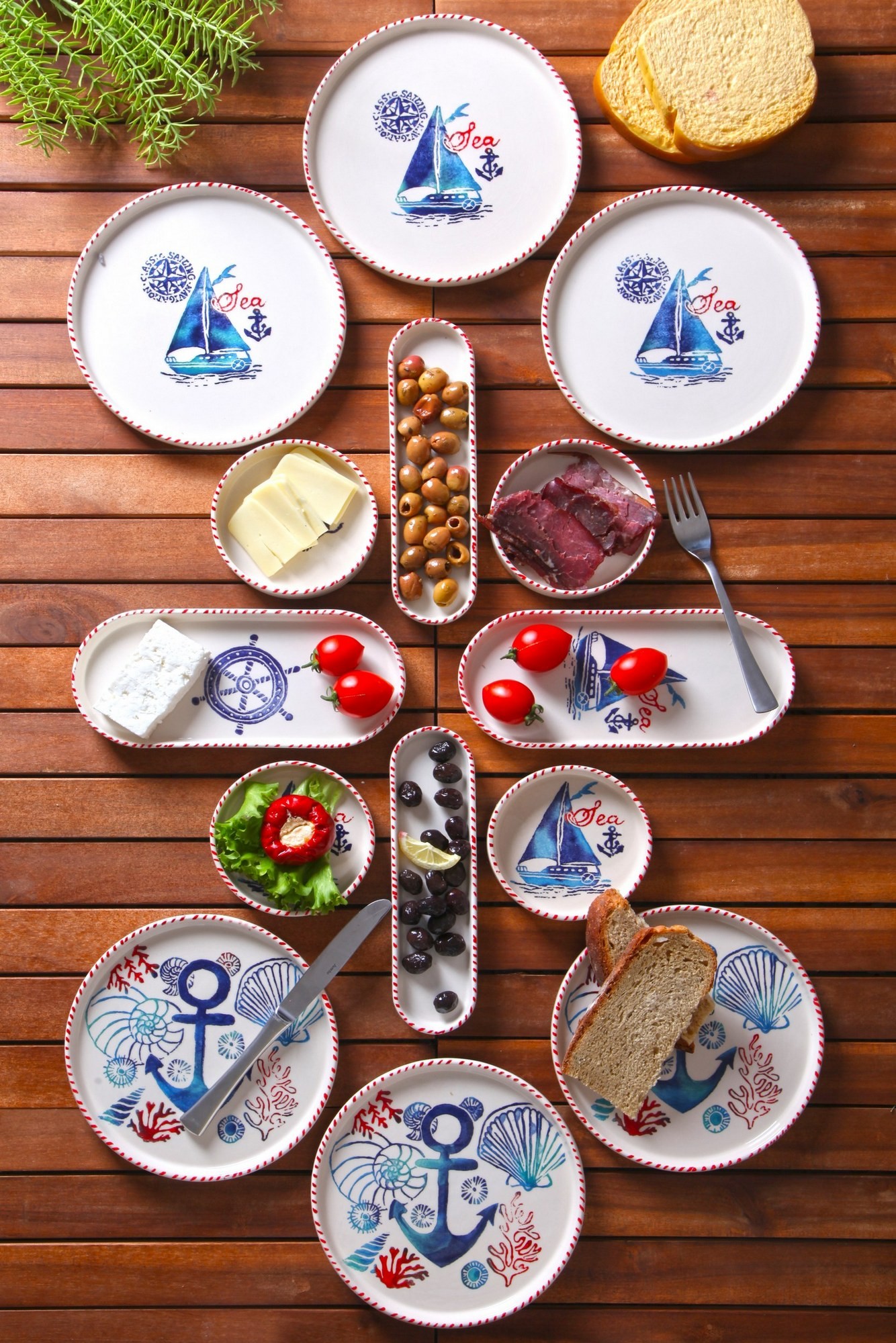 Breakfast Set (14 Pieces) KAHSER14-MARINE