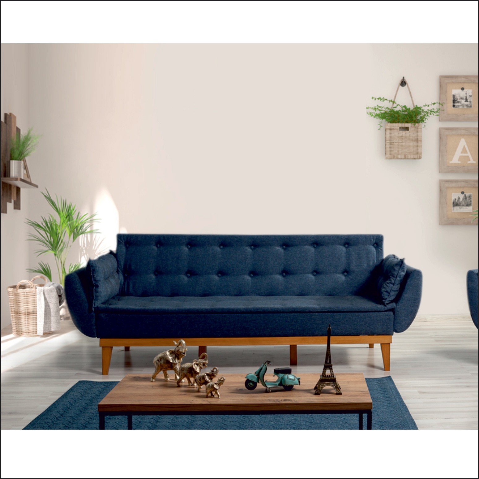 Canapé de 3 places Fiona - Dark Blue