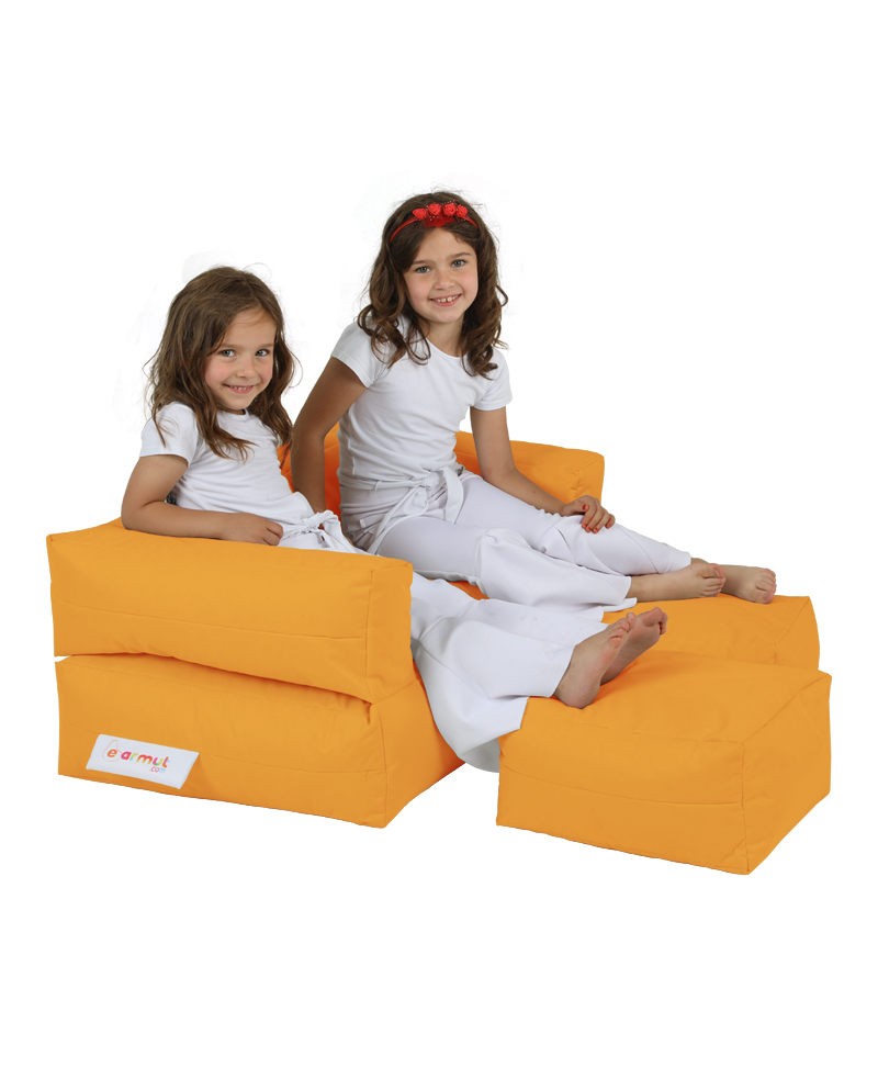Pouf de jardin Kids Double Seat Pouf - Orange