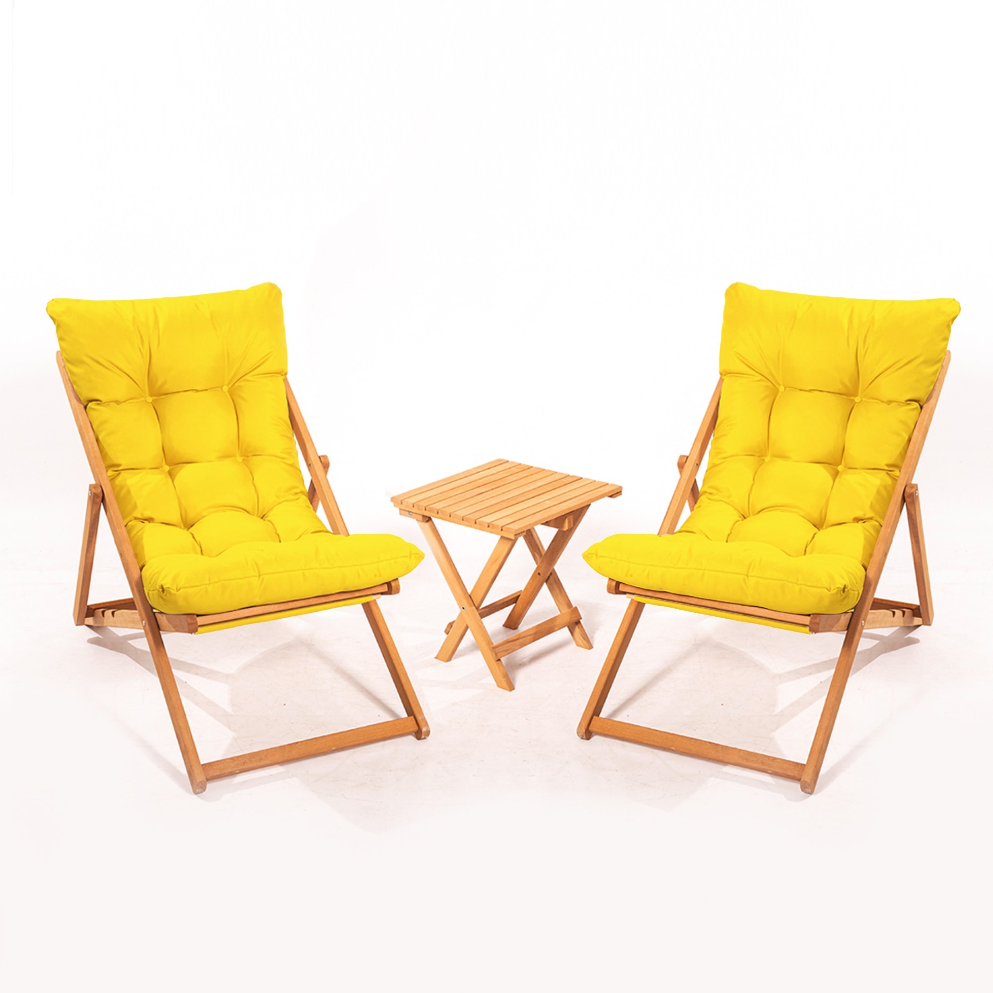 Ensemble de table et de chaises de jardin (3 pièces) MY005 - Yellow