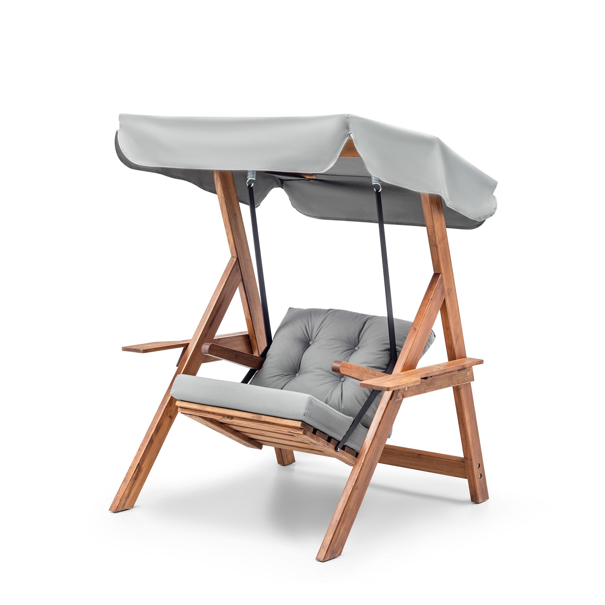Chaise de balançoire unique de jardin Galata Swing S1 - Grey