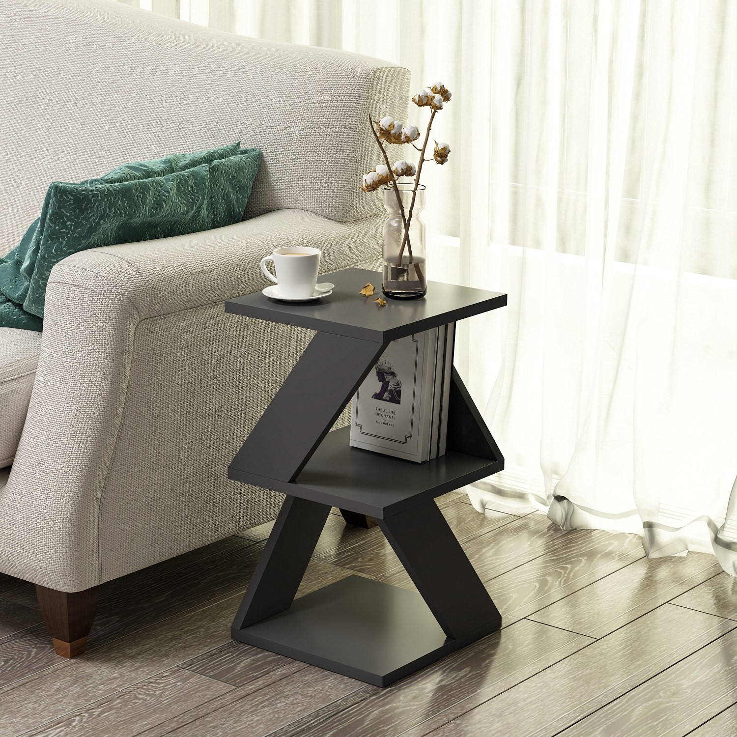 Table d'appoint Albeni - Anthracite