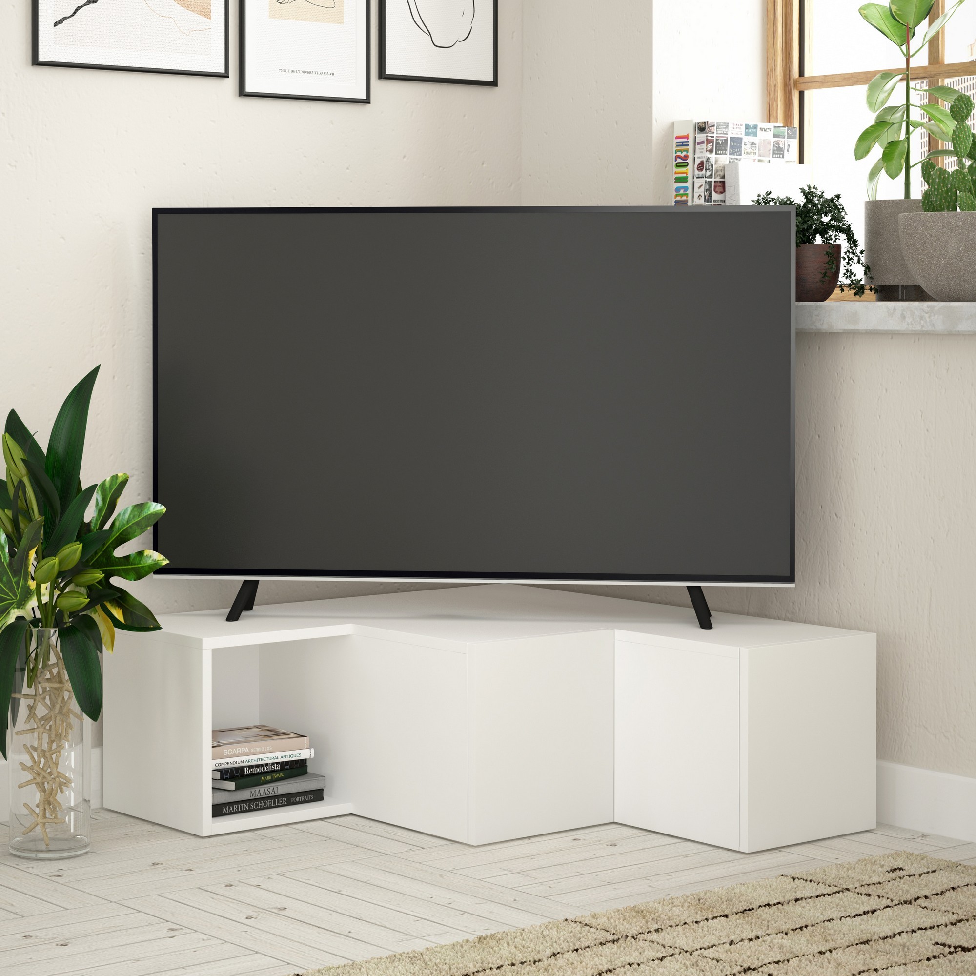 Meuble TV Compact - White