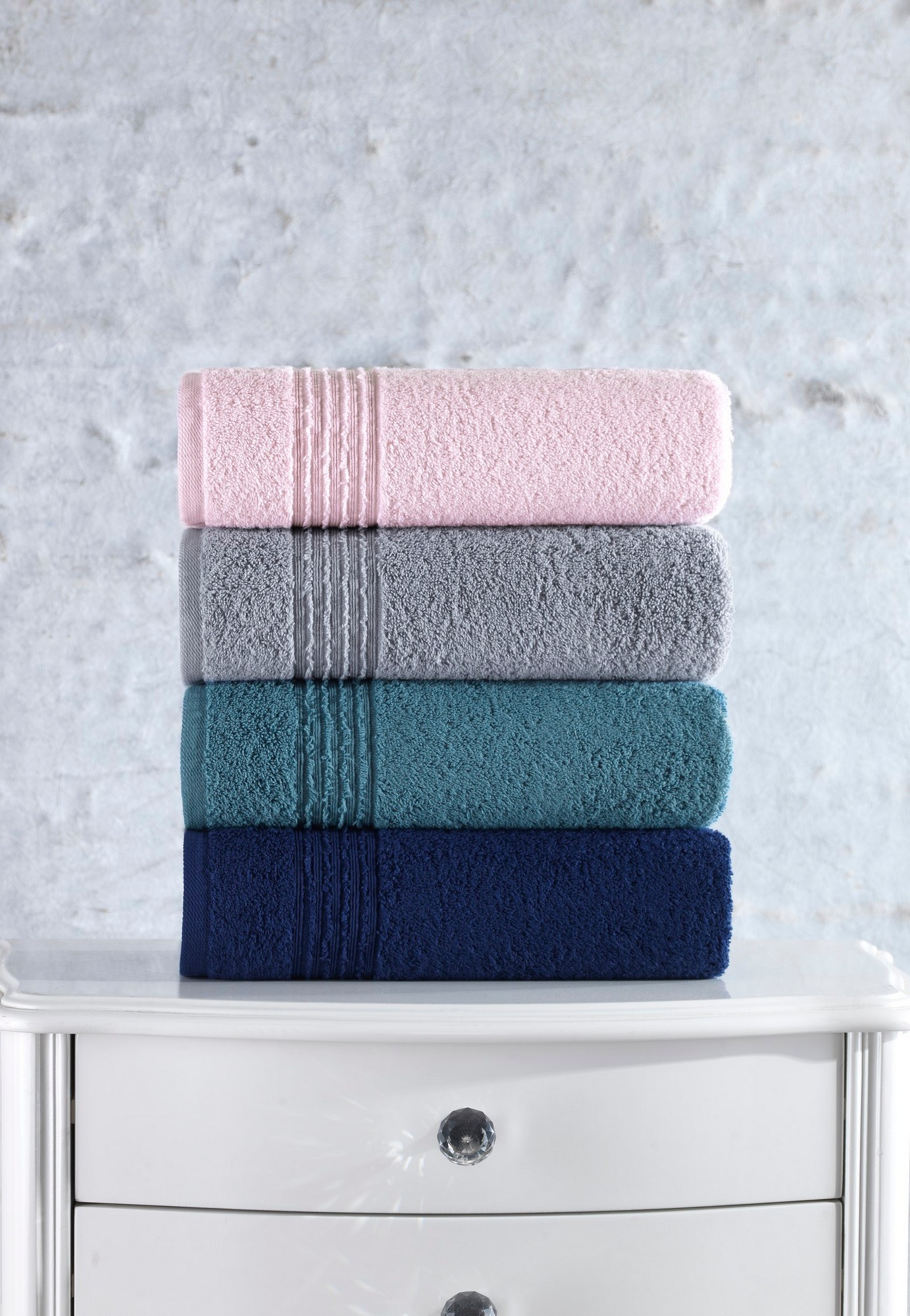 Ensemble de serviettes à main (4 pièces) Asorti - Grey, Blue