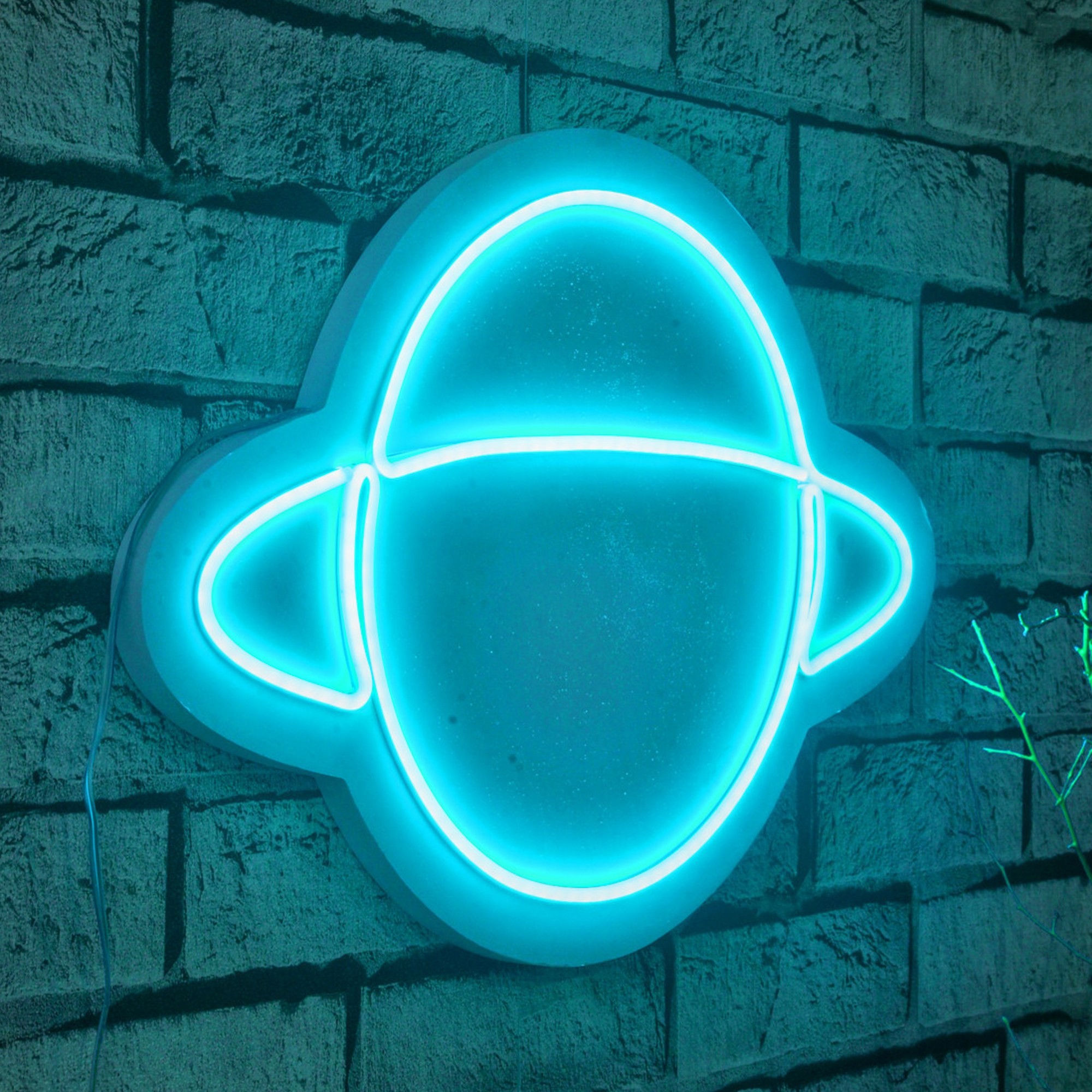 Éclairage LED en plastique décoratif Saturn - Blue