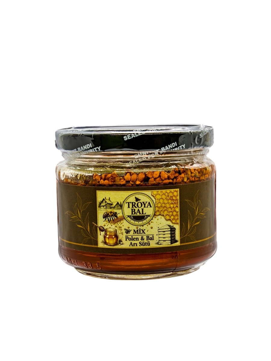 NATURAL ENERGY STORAGE HONEY&POLLEN&ROYAL JELLY MIX 300 Gr