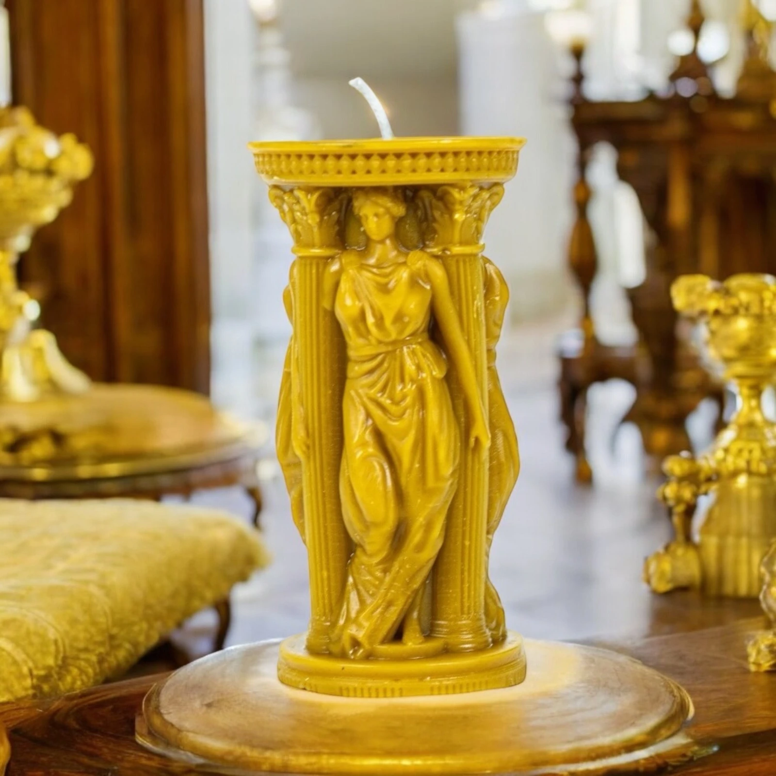 Troy Goddess Hekabe Beeswax Candle