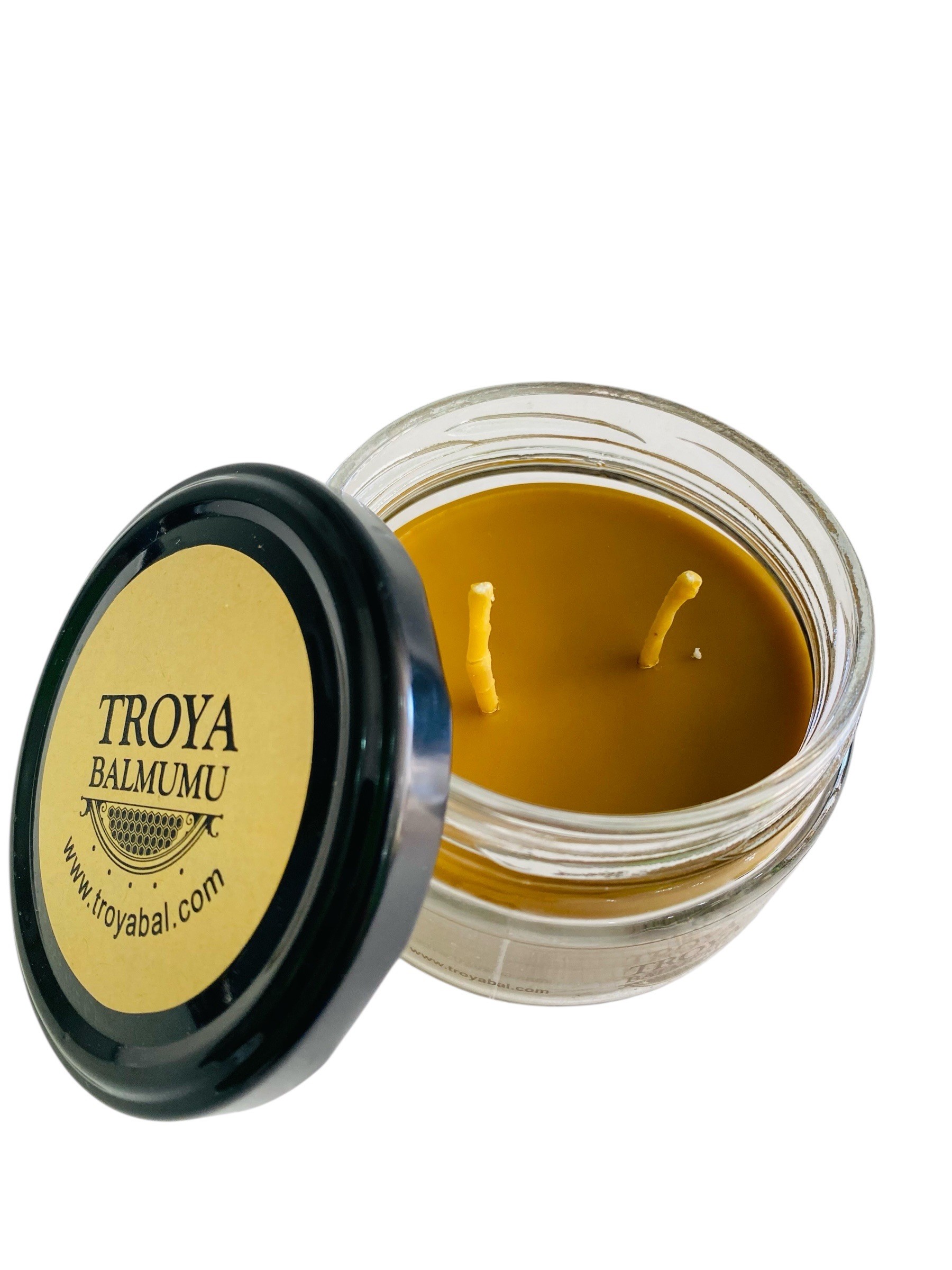 Troya Cam Kavanoz Balmumu 