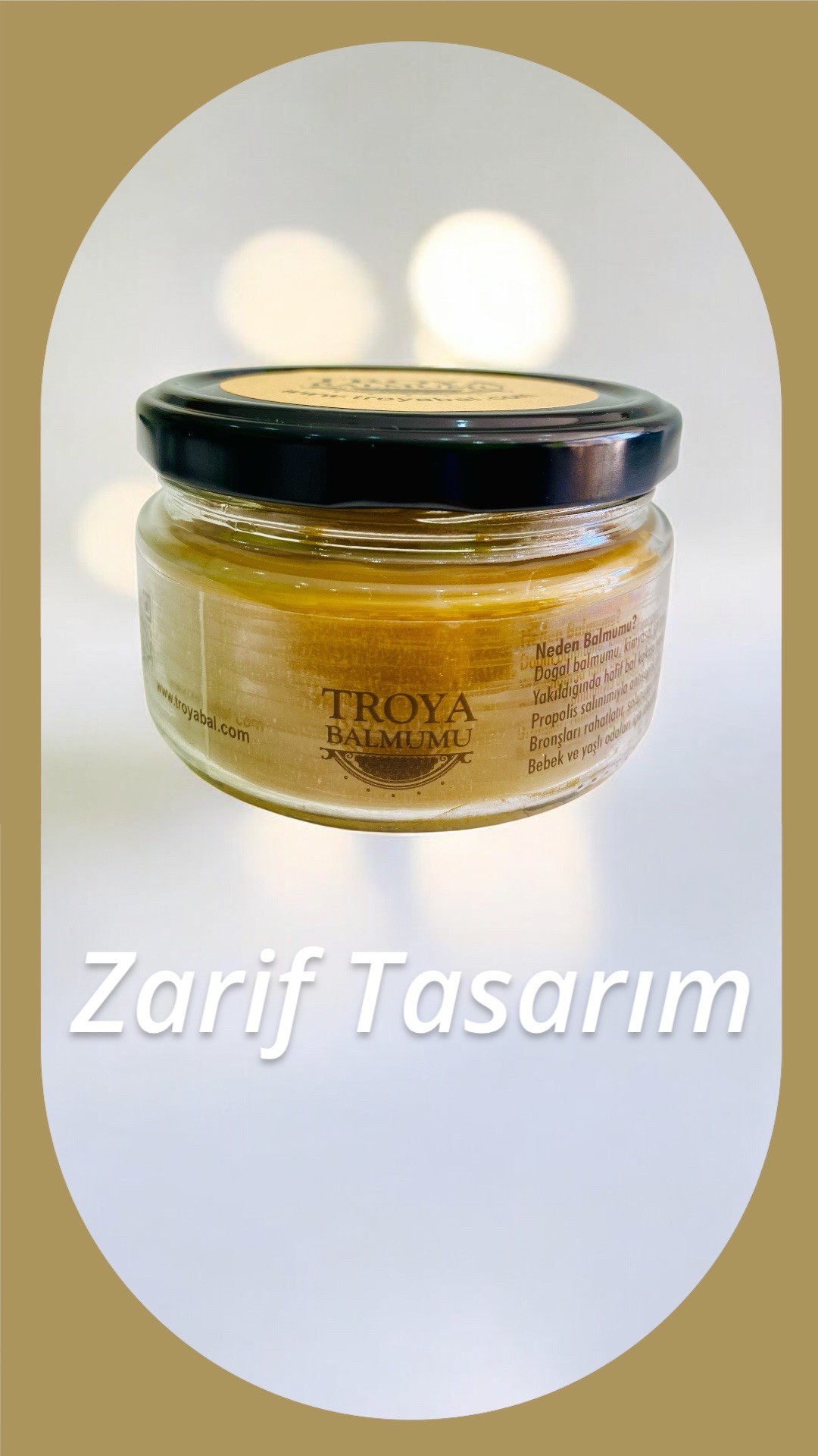 Troya Cam Kavanoz Balmumu 