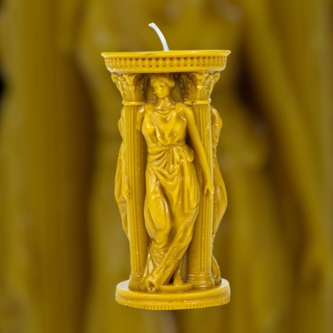 Troy Goddess Hekabe Beeswax Candle