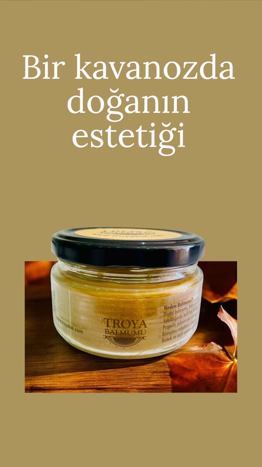 Troya Cam Kavanoz Balmumu 