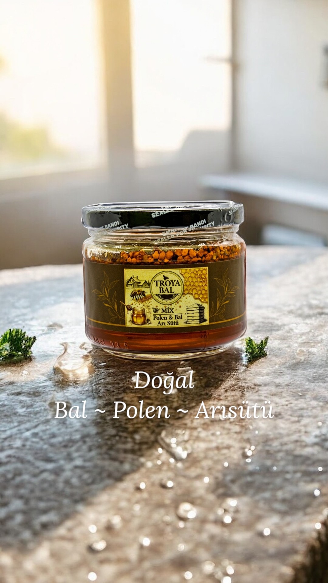 NATURAL ENERGY STORAGE HONEY&POLLEN&ROYAL JELLY MIX 300 Gr