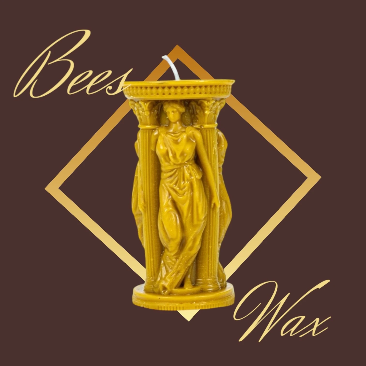 Troy Goddess Hekabe Beeswax Candle