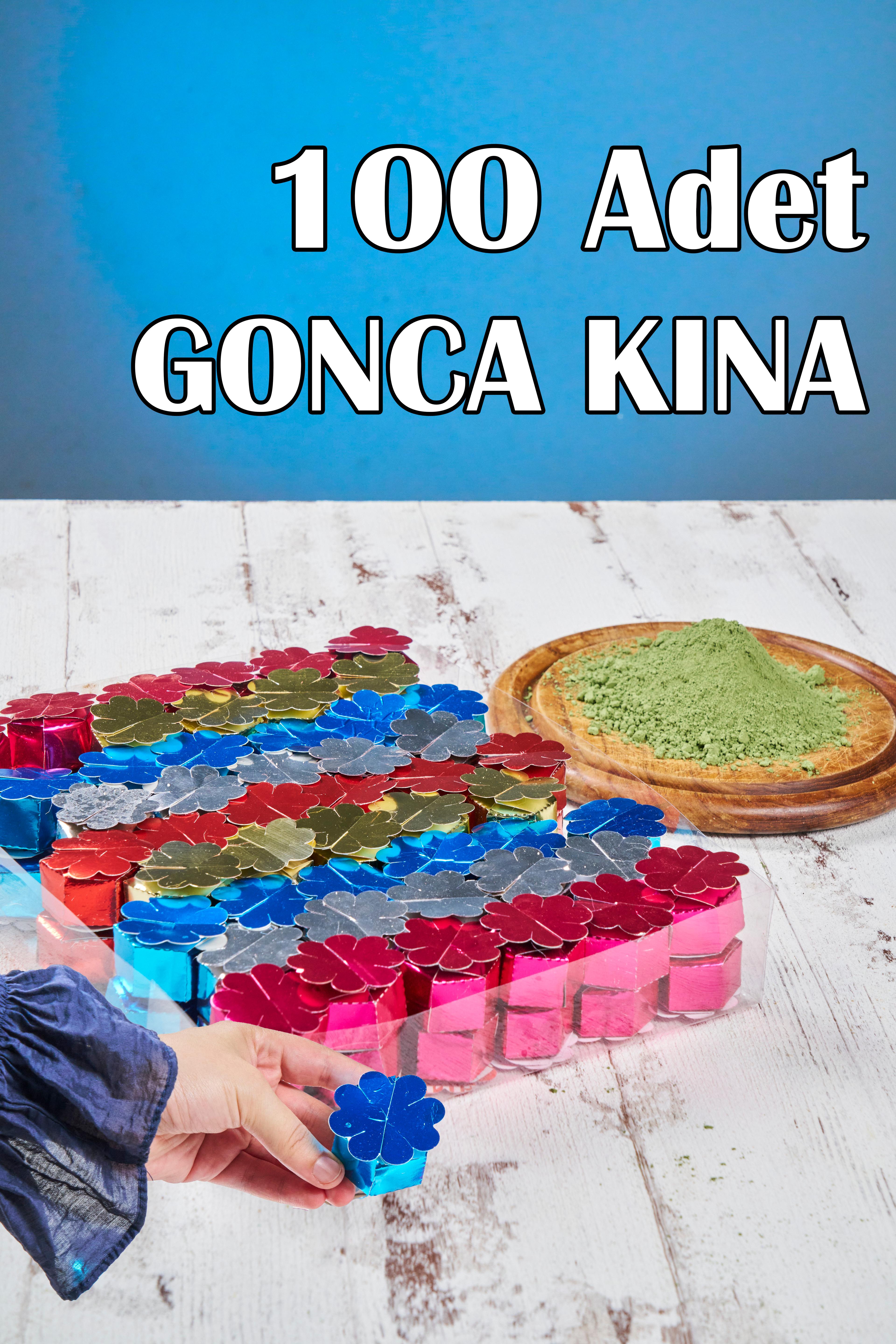 100 Adet Gonca Kına - Dağıtmalık & Hediyelik Kına