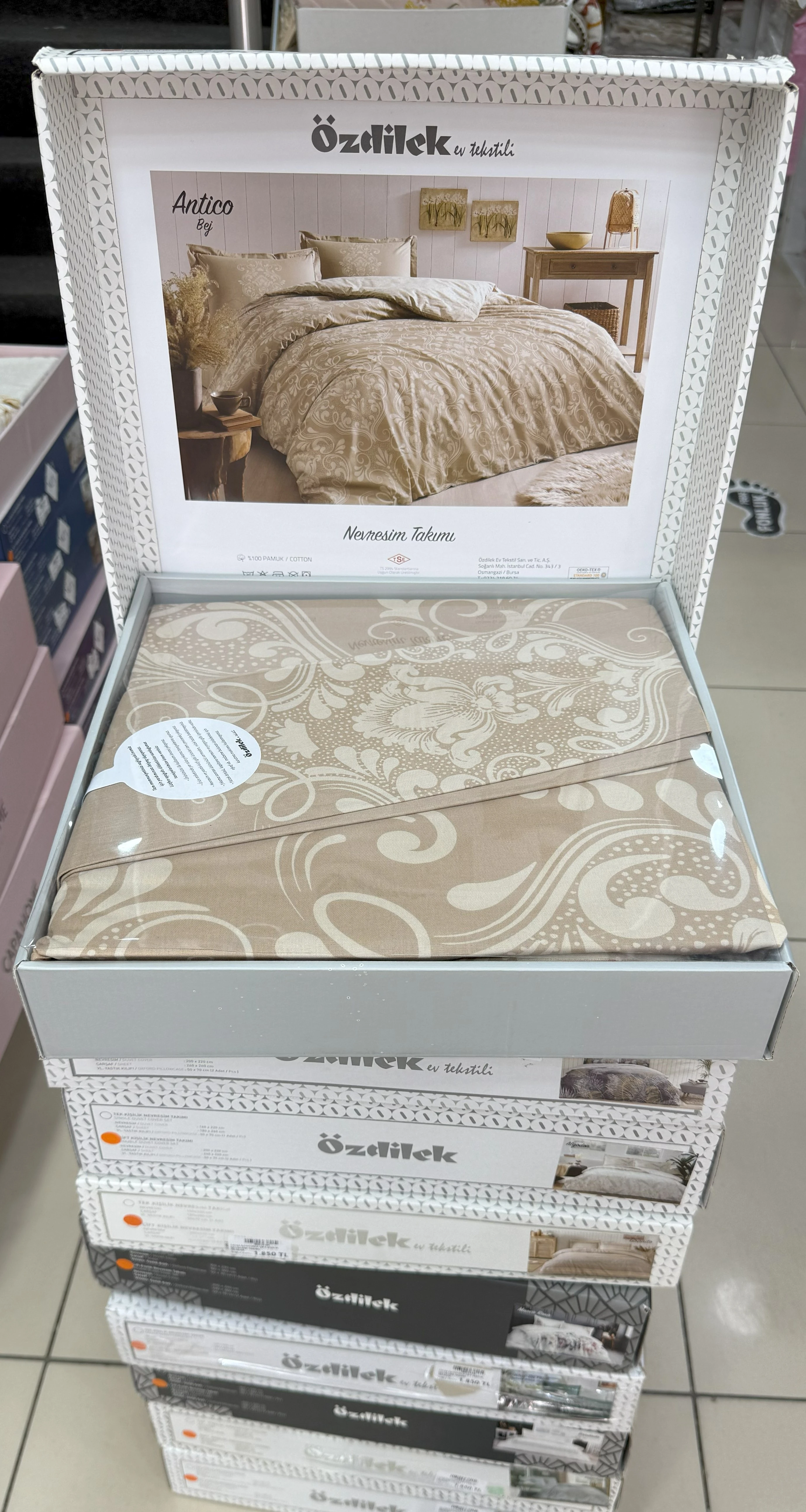 %100 Pamuklu Çift Kişilik Nevresim Takımı (4 Parça) Sınırlı Stok - 12. Model