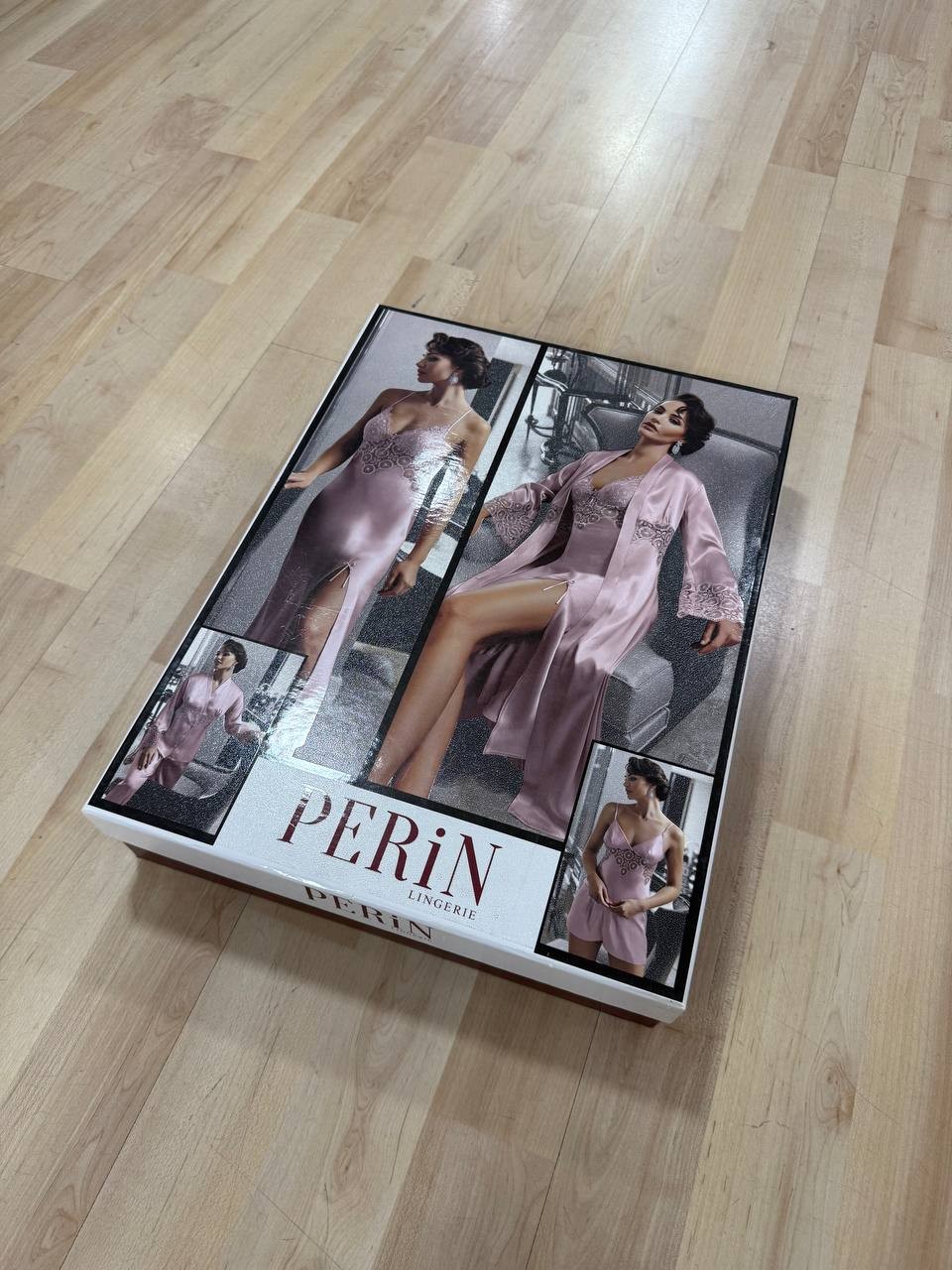 9200 Saten Gecelik Seti (6'Lı Set) - PUDRA