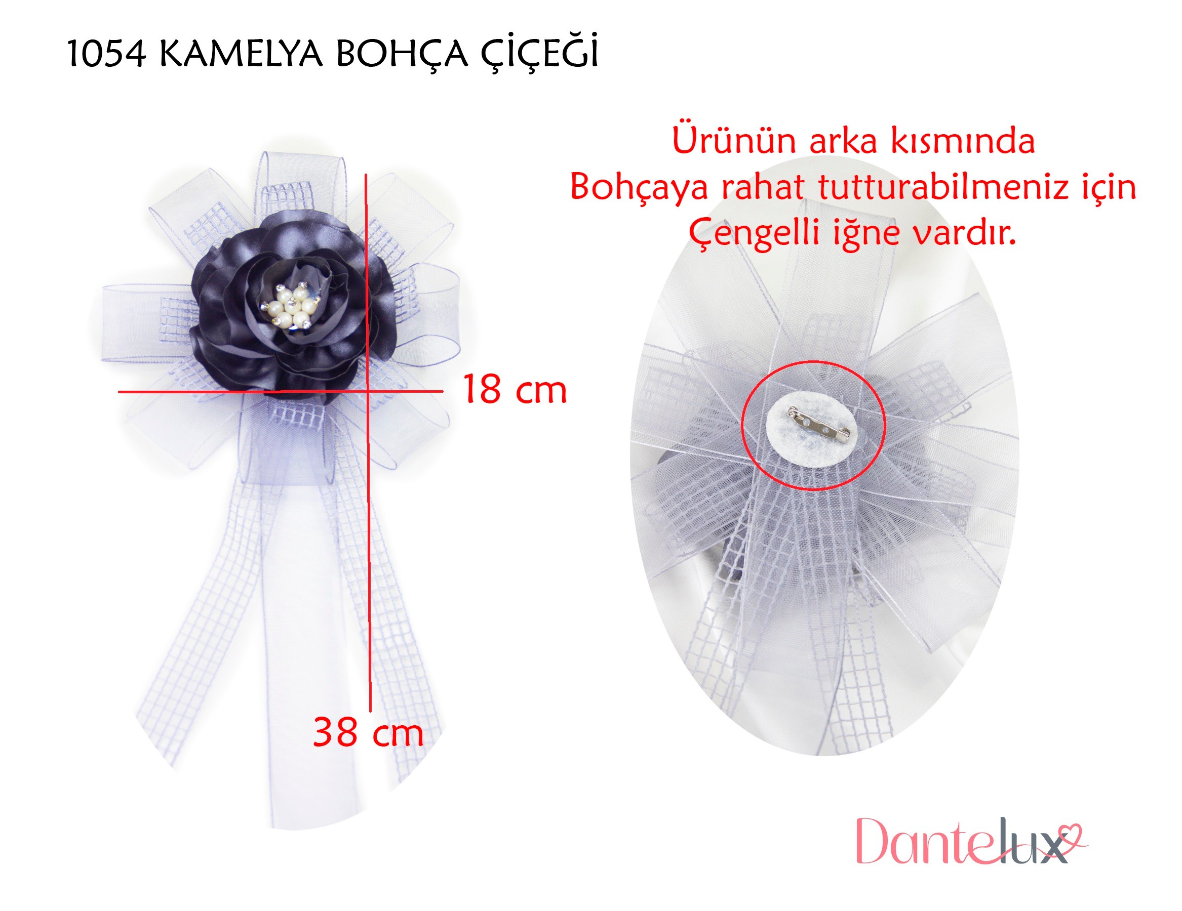 Kamelya Bohça Süsleme Çiçeği